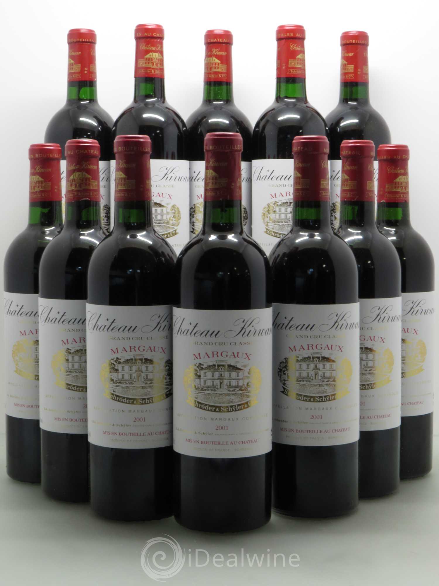 Château Kirwan 3ème Grand Cru Classé 2001 - Lot de 12 bouteilles - 0