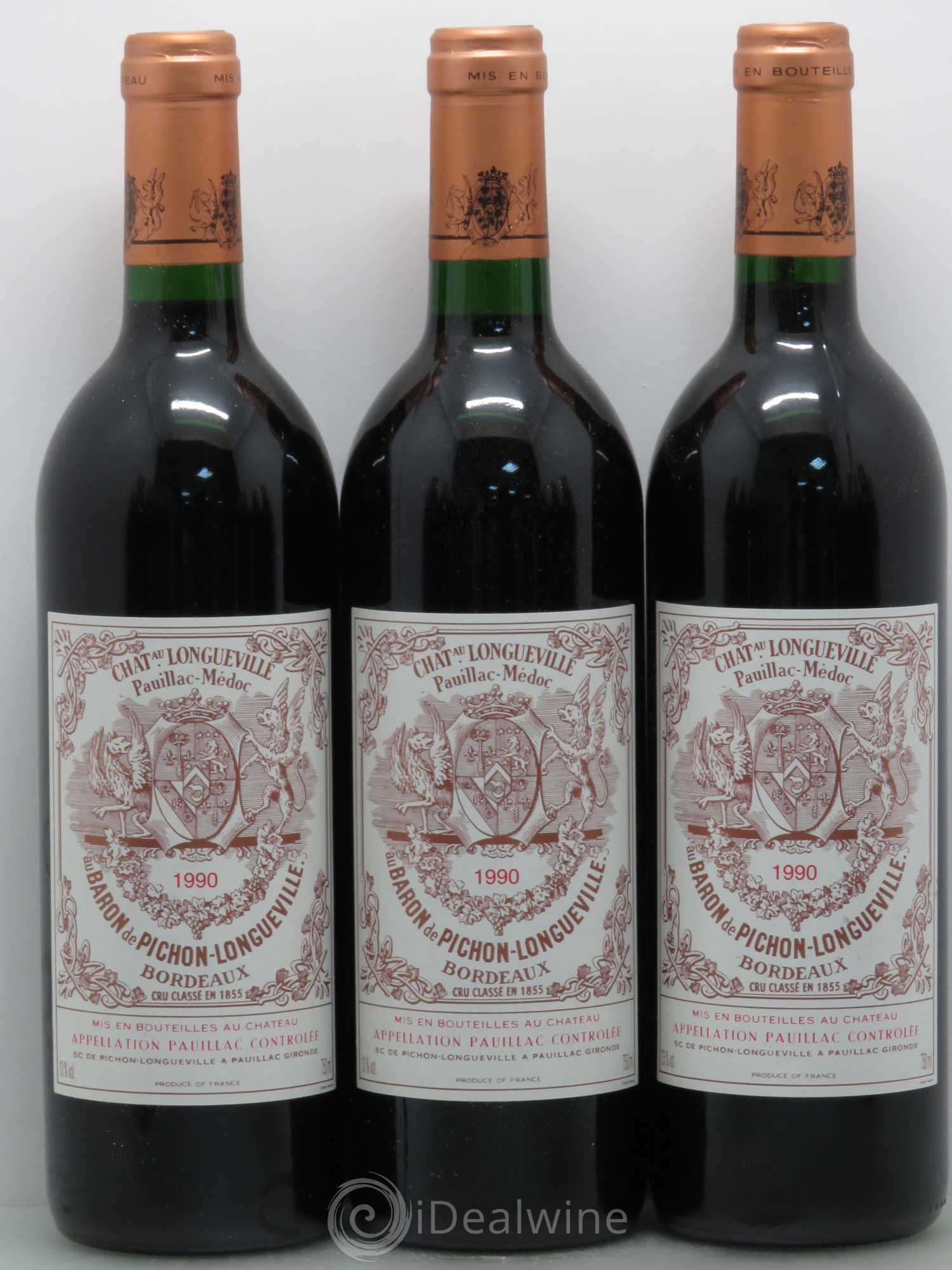 Pichon Longueville Baron 2ème Grand Cru Classé 1990 - Lot de 12 bouteilles - 1