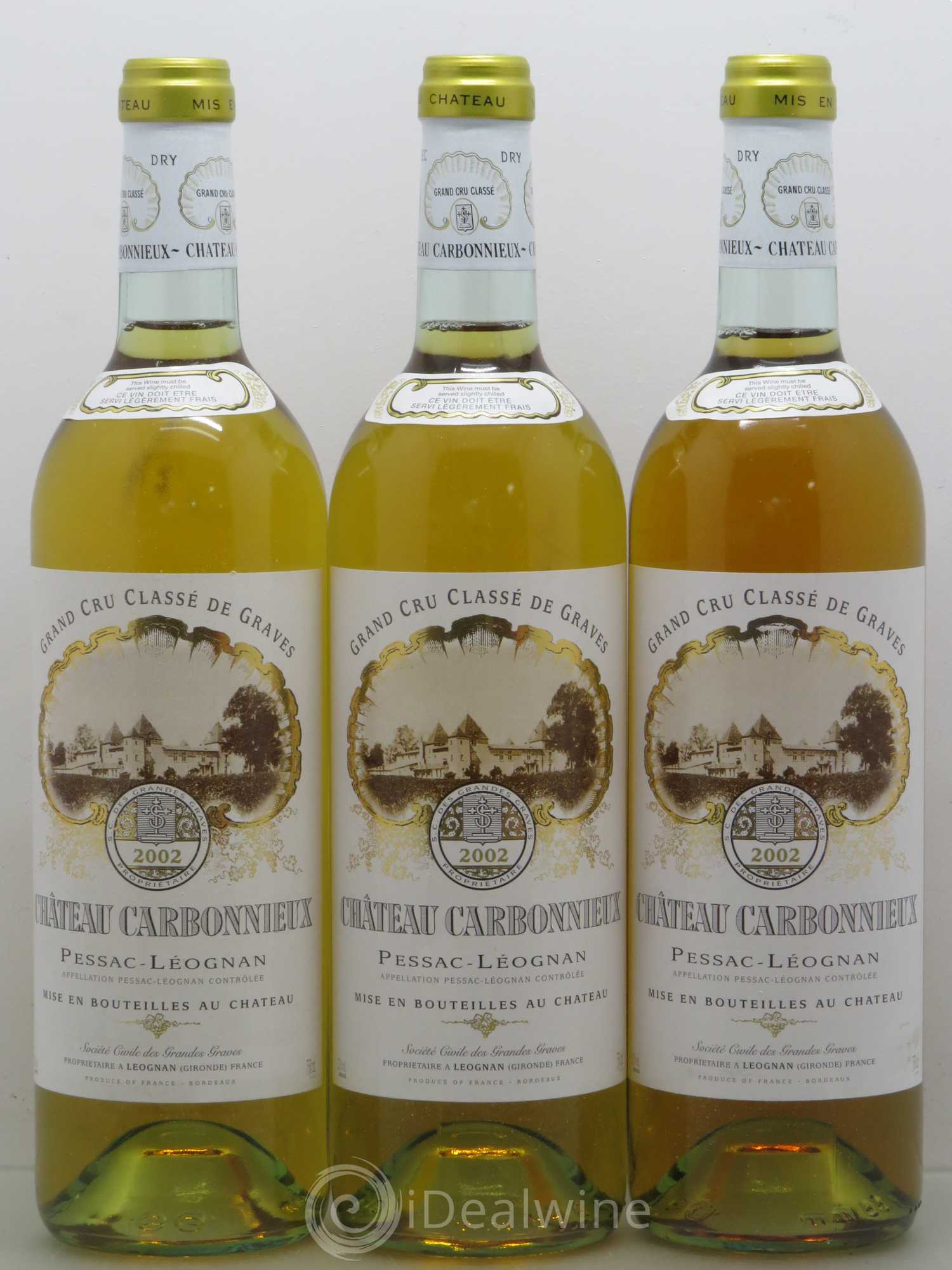 Château Carbonnieux Cru Classé de Graves 2002 - Lot de 12 bouteilles - 3