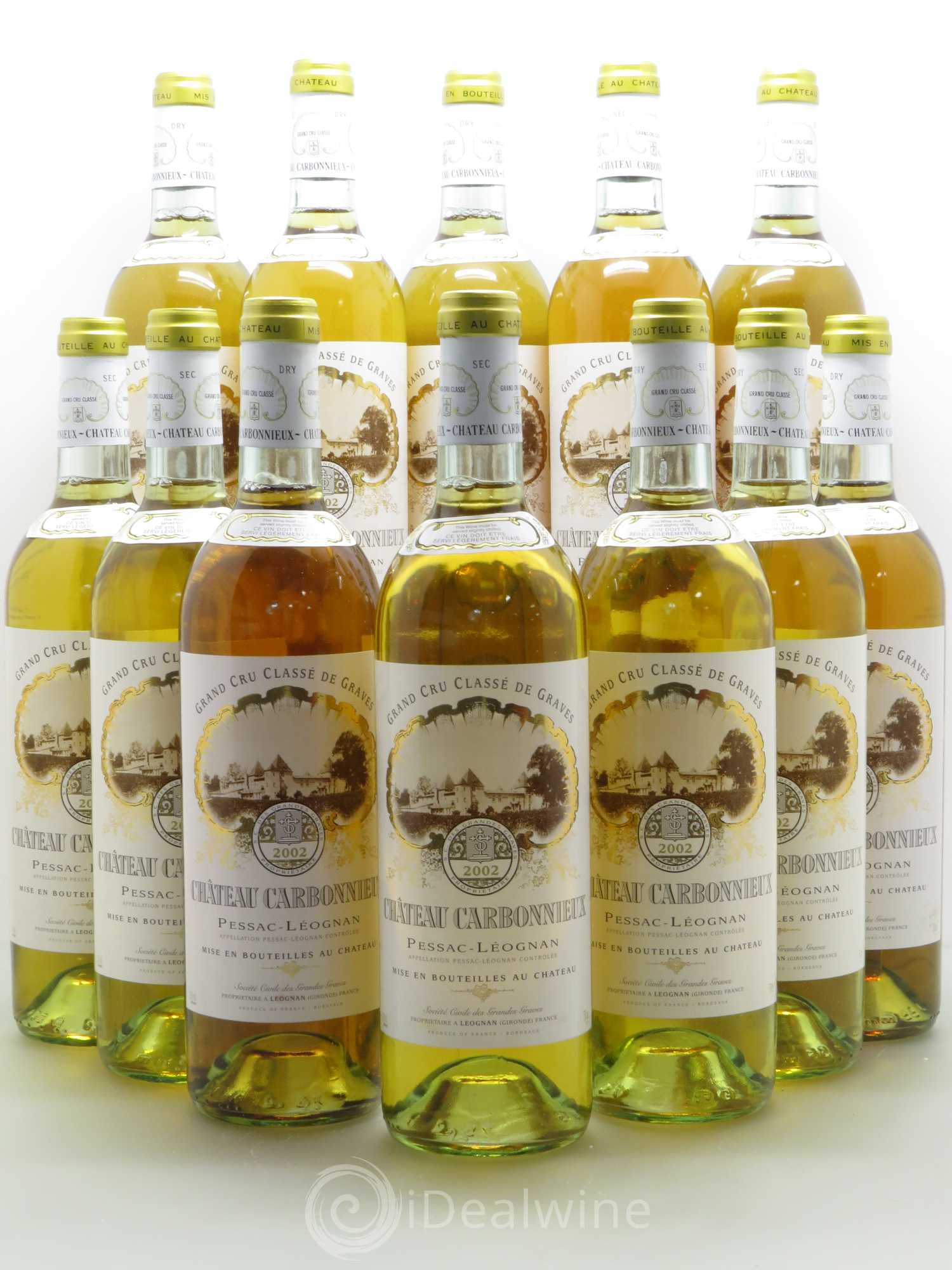 Château Carbonnieux Cru Classé de Graves 2002 - Lot de 12 bouteilles - 0