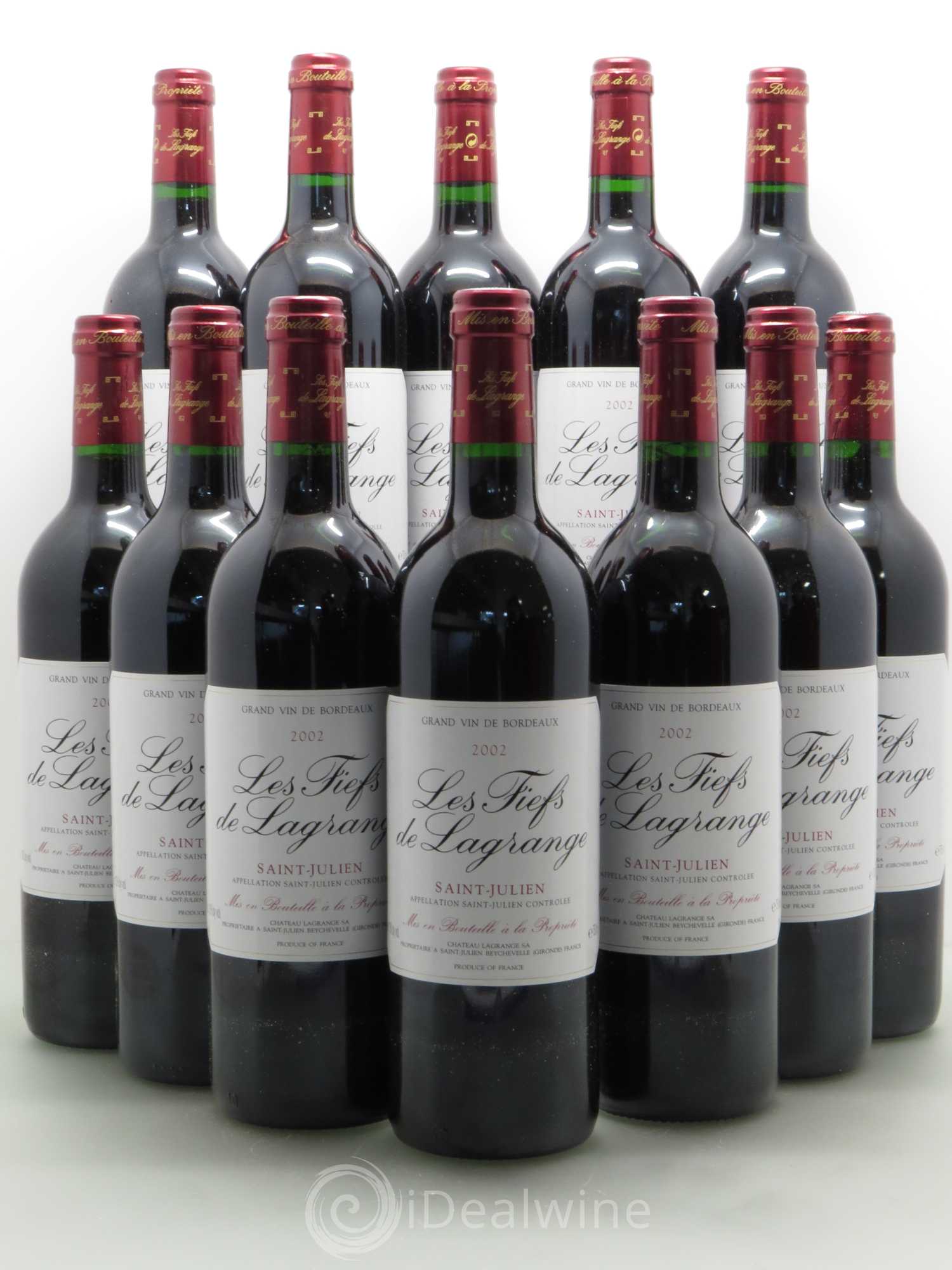 Les Fiefs de Lagrange Second Vin 2002 - Lot de 12 bouteilles - 0