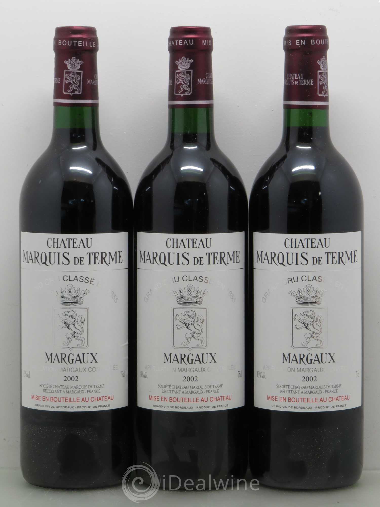 Château Marquis de Terme 4ème Grand Cru Classé 2002 - Lot de 12 bouteilles - 2
