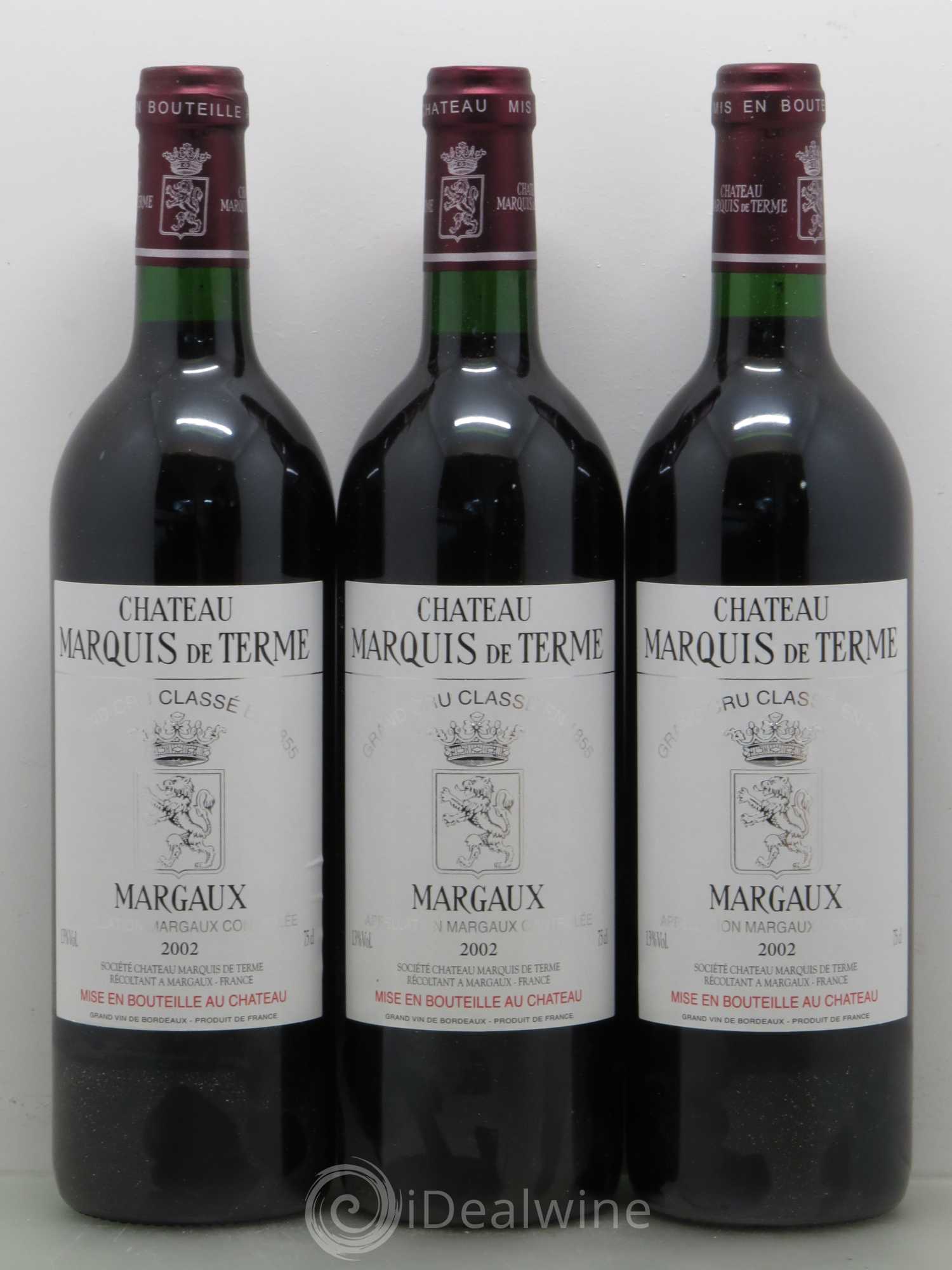Château Marquis de Terme 4ème Grand Cru Classé 2002 - Lot de 12 bouteilles - 3