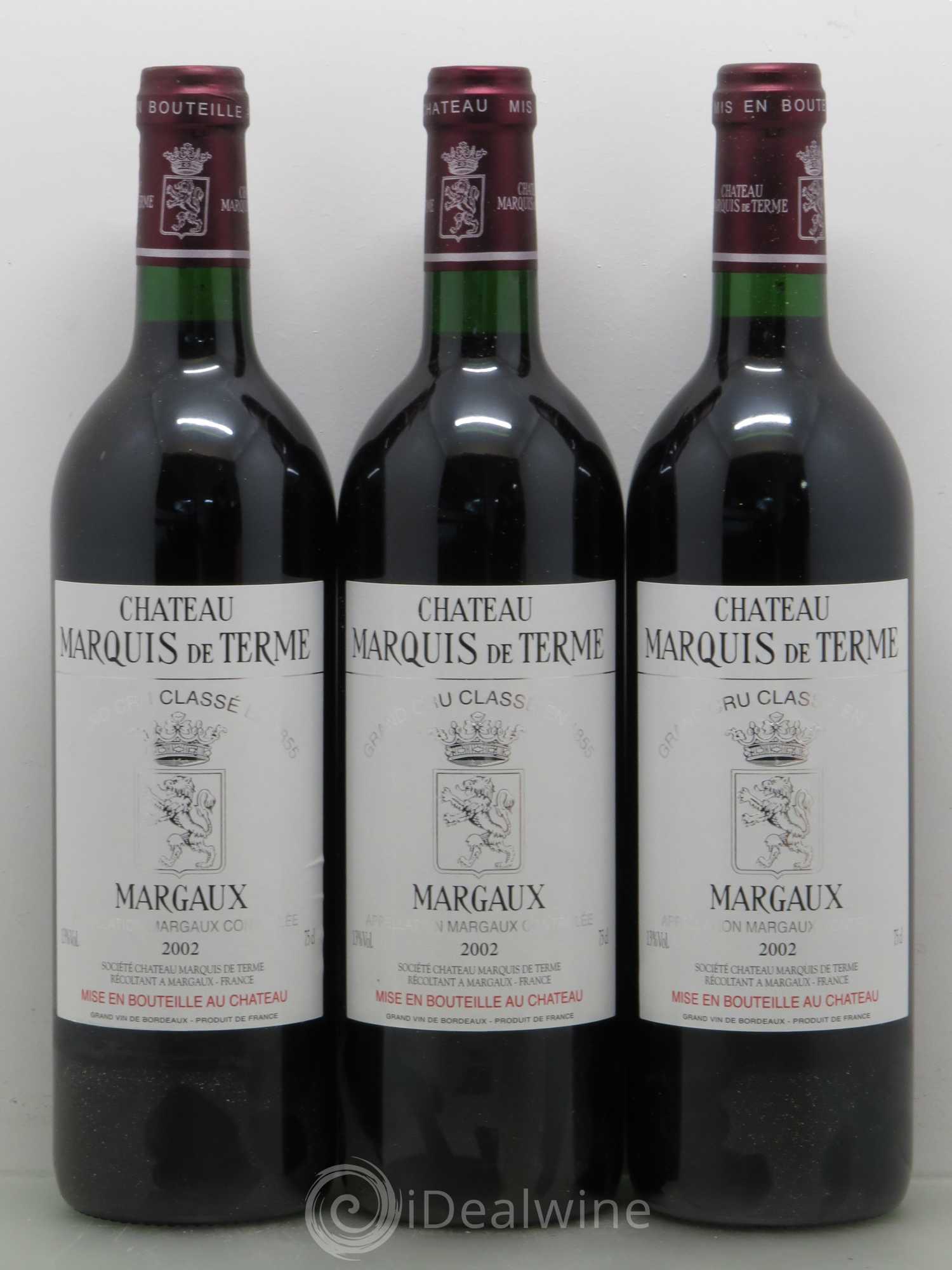 Château Marquis de Terme 4ème Grand Cru Classé 2002 - Lot de 12 bouteilles - 4