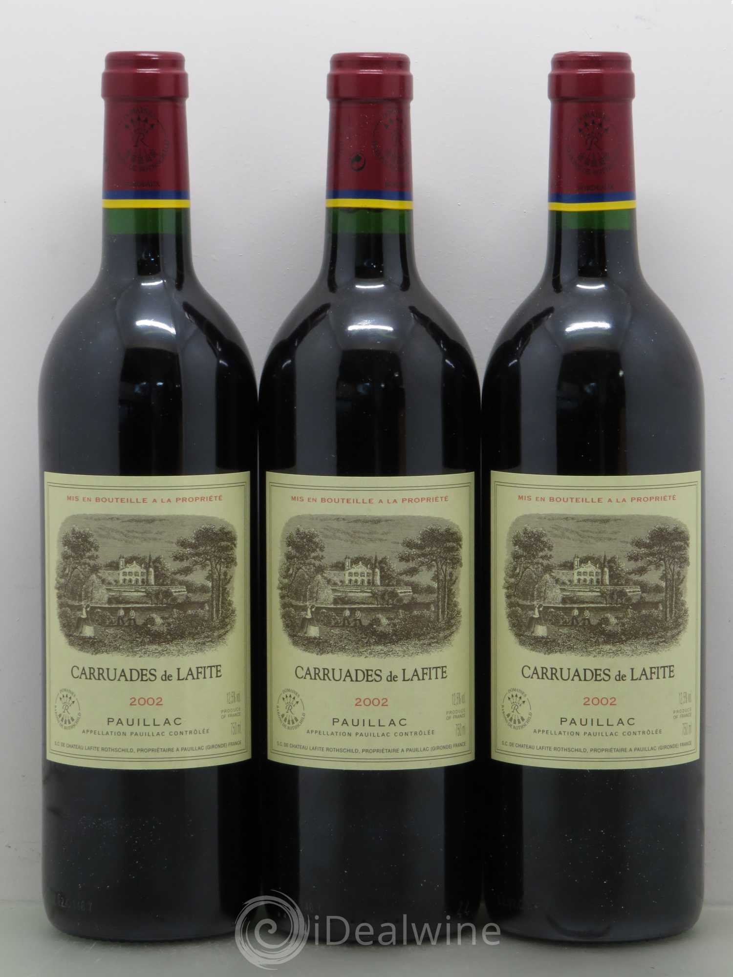 Carruades de Lafite Rothschild Second Vin 2002 - Lot de 12 bouteilles - 1