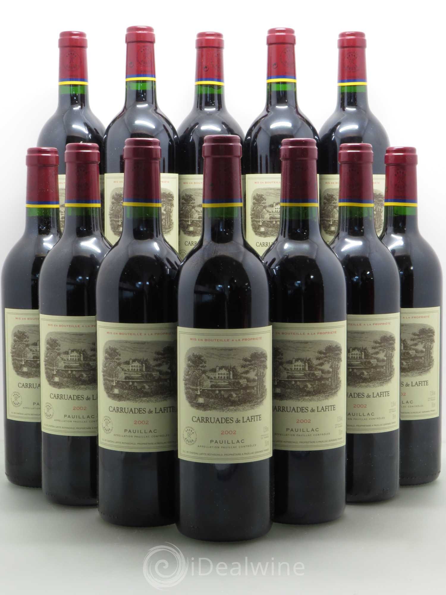 Carruades de Lafite Rothschild Second Vin 2002 - Lot de 12 bouteilles - 0