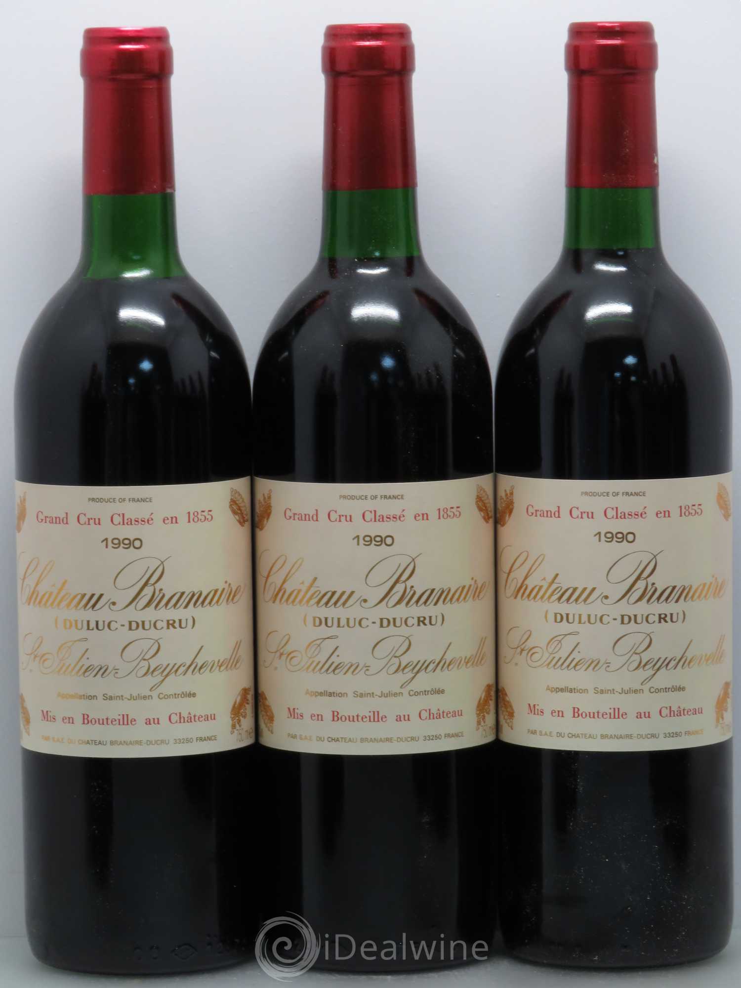 Château Branaire Ducru 4ème Grand Cru Classé 1990 - Lot de 12 bouteilles - 2