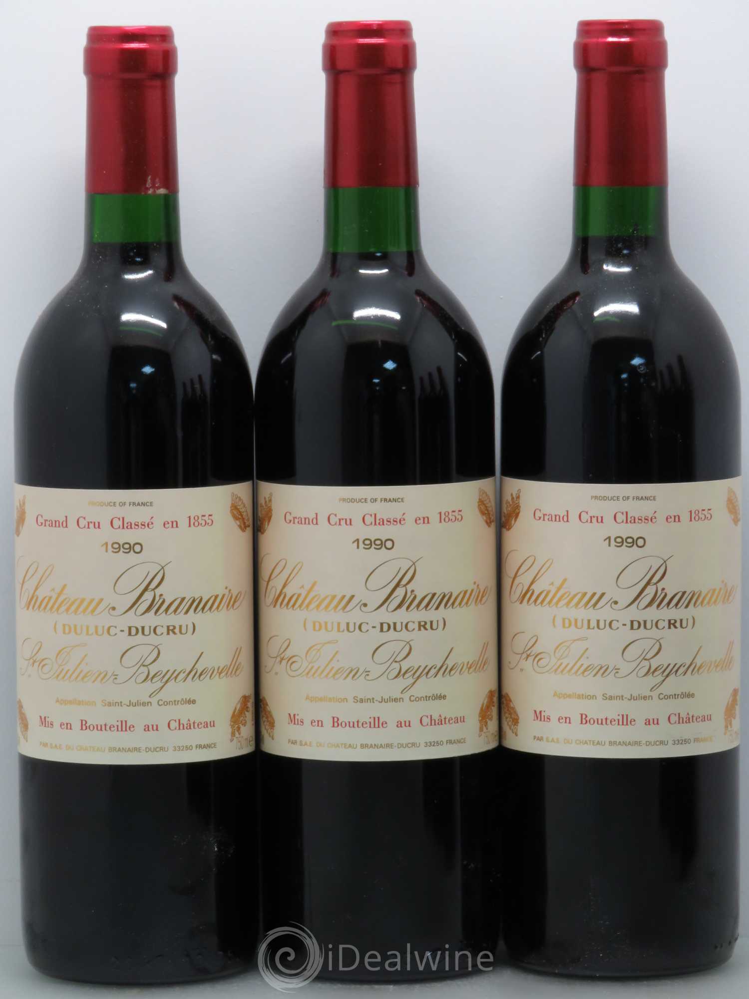 Château Branaire Ducru 4ème Grand Cru Classé 1990 - Lot de 12 bouteilles - 3