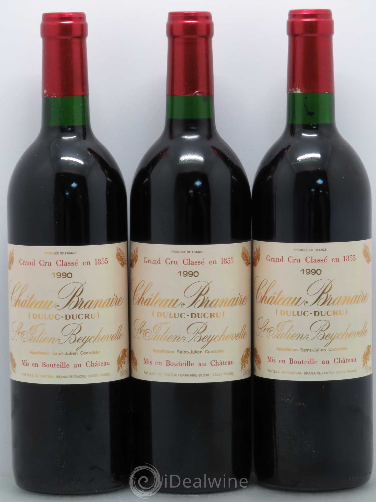 Château Branaire Ducru 4ème Grand Cru Classé 1990 - Lot de 12 bouteilles - 4