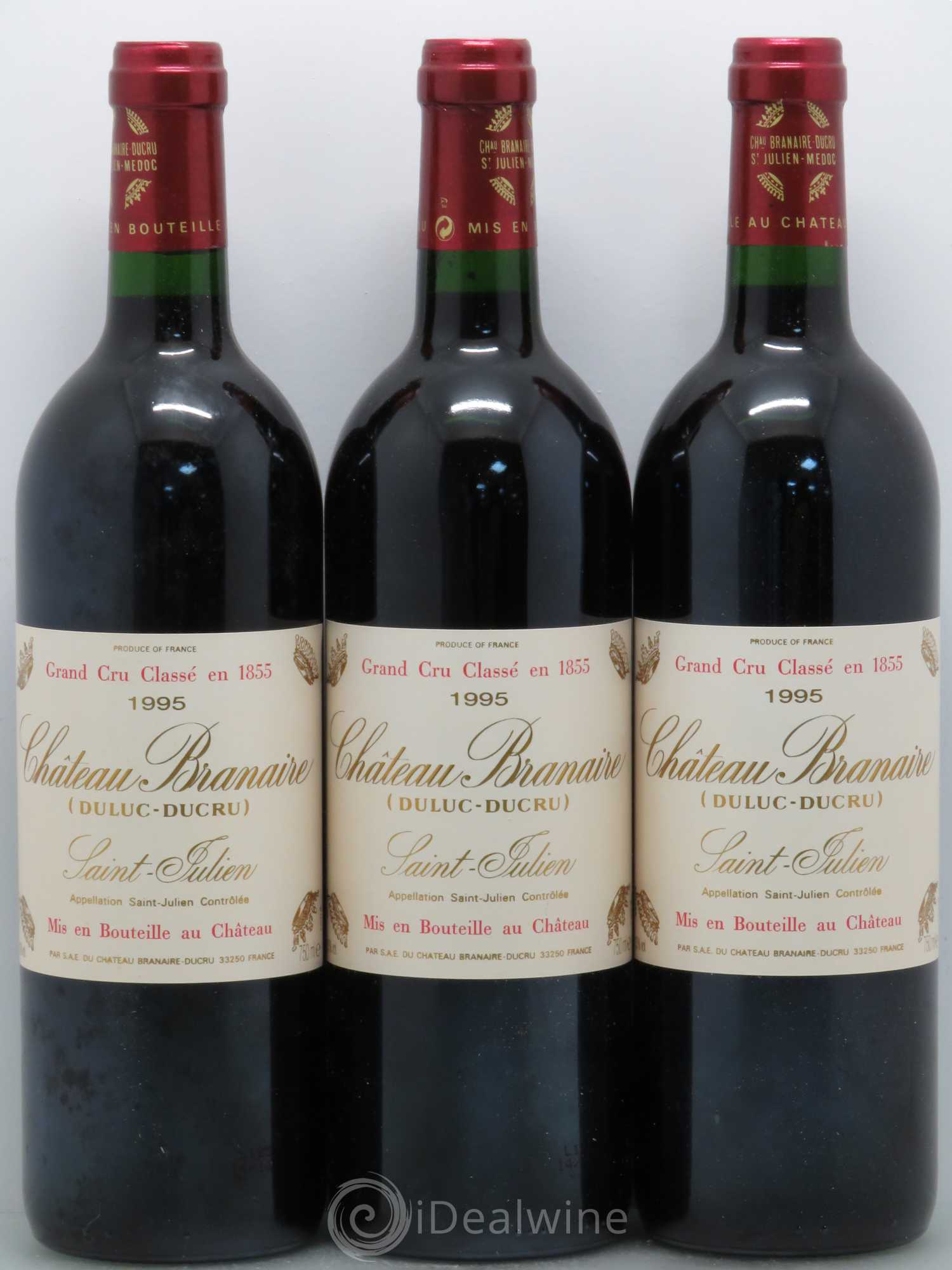 Château Branaire Ducru 4ème Grand Cru Classé 1995 - Lot de 12 bouteilles - 2