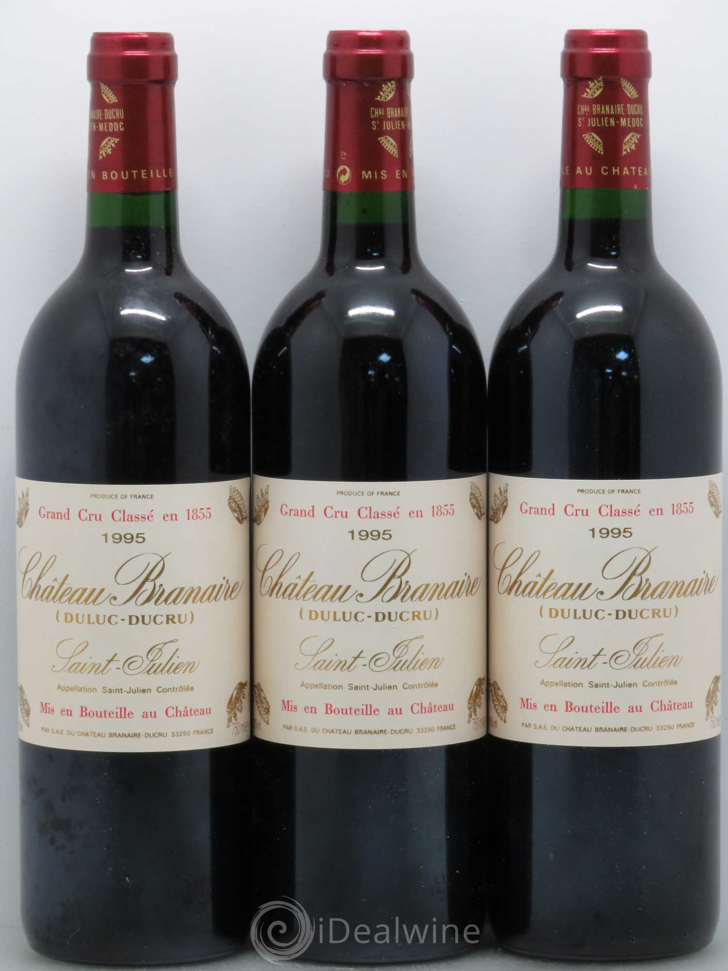 Château Branaire Ducru 4ème Grand Cru Classé 1995 - Lot de 12 bouteilles - 3