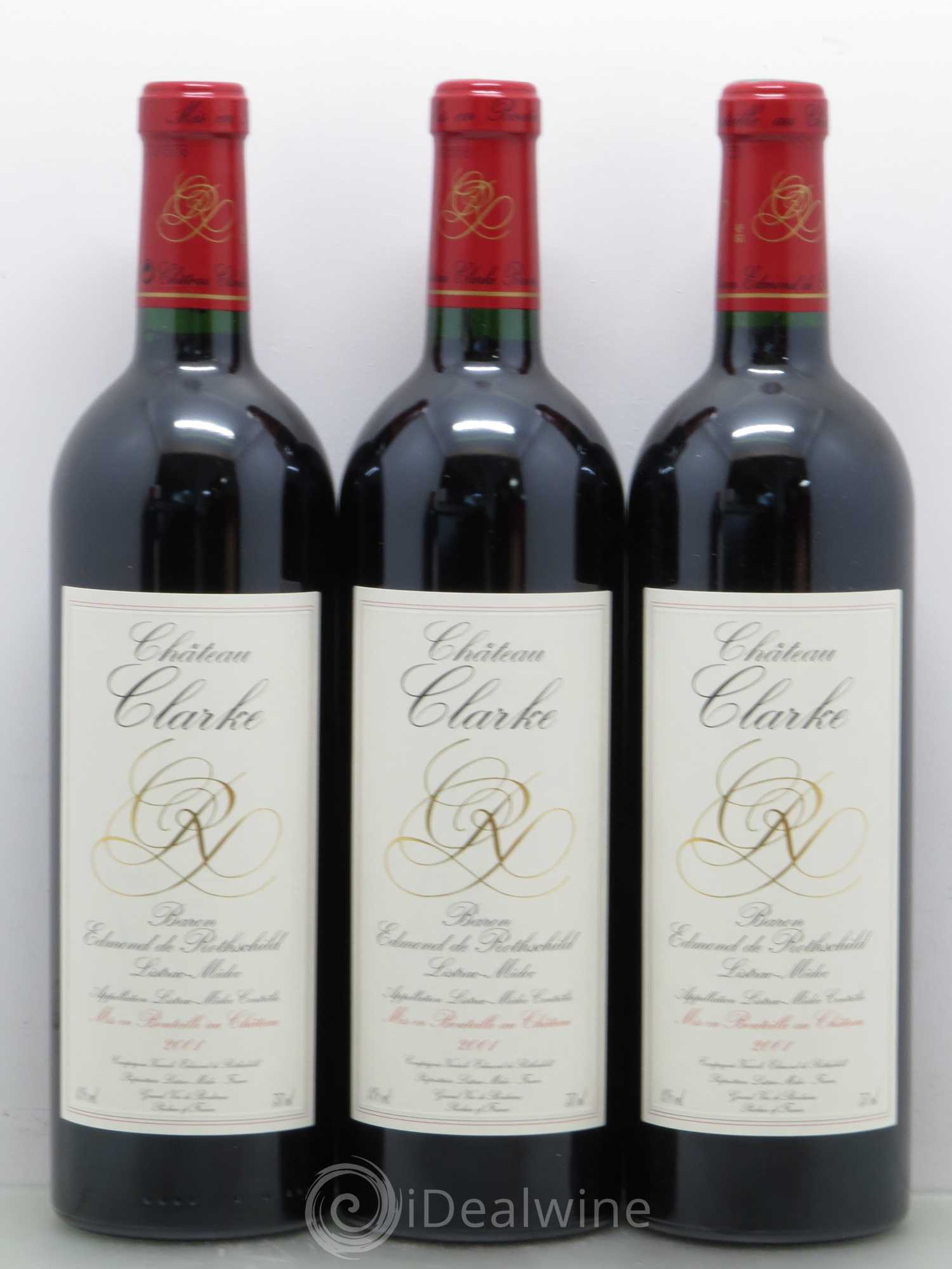 Château Clarke 2001 - Lot de 12 bouteilles - 1