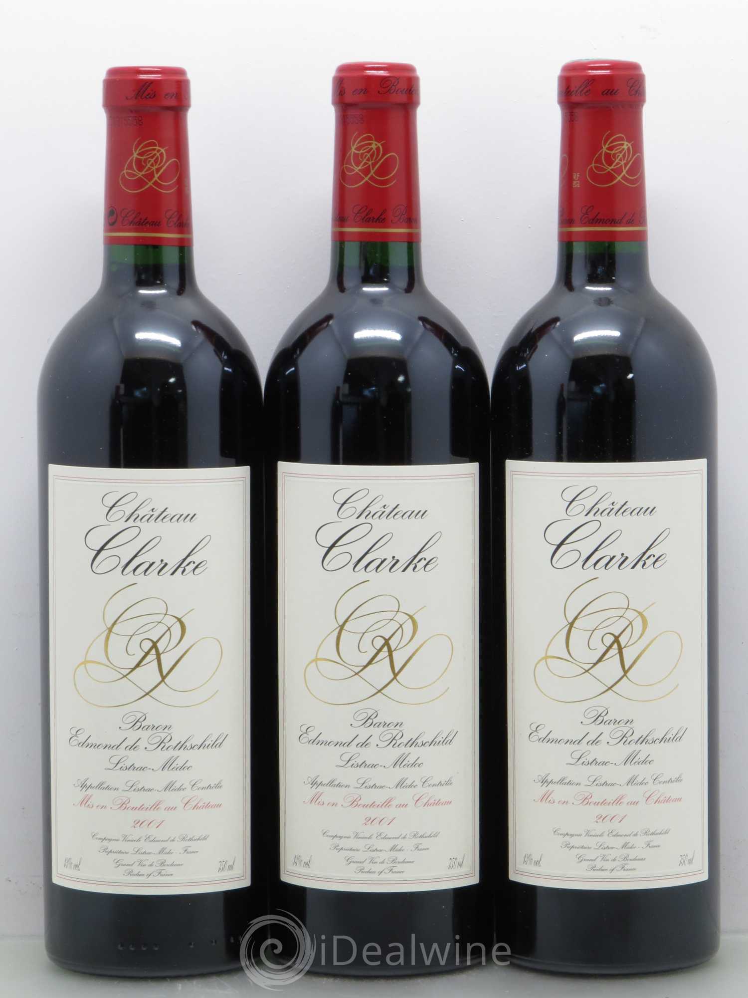 Château Clarke 2001 - Lot de 12 bouteilles - 3