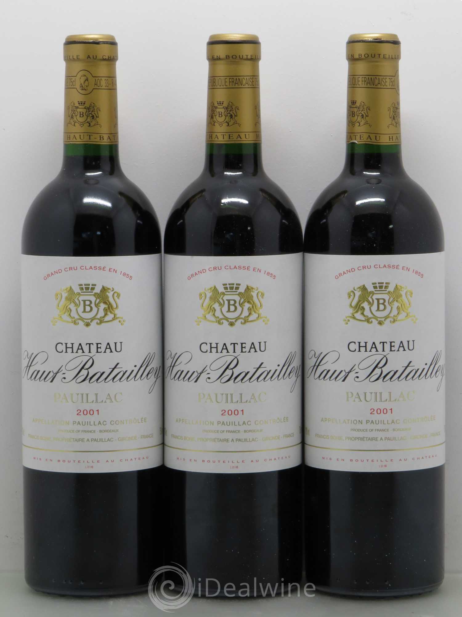 Château Haut Batailley 5ème Grand Cru Classé 2001 - Lot de 12 bouteilles - 3