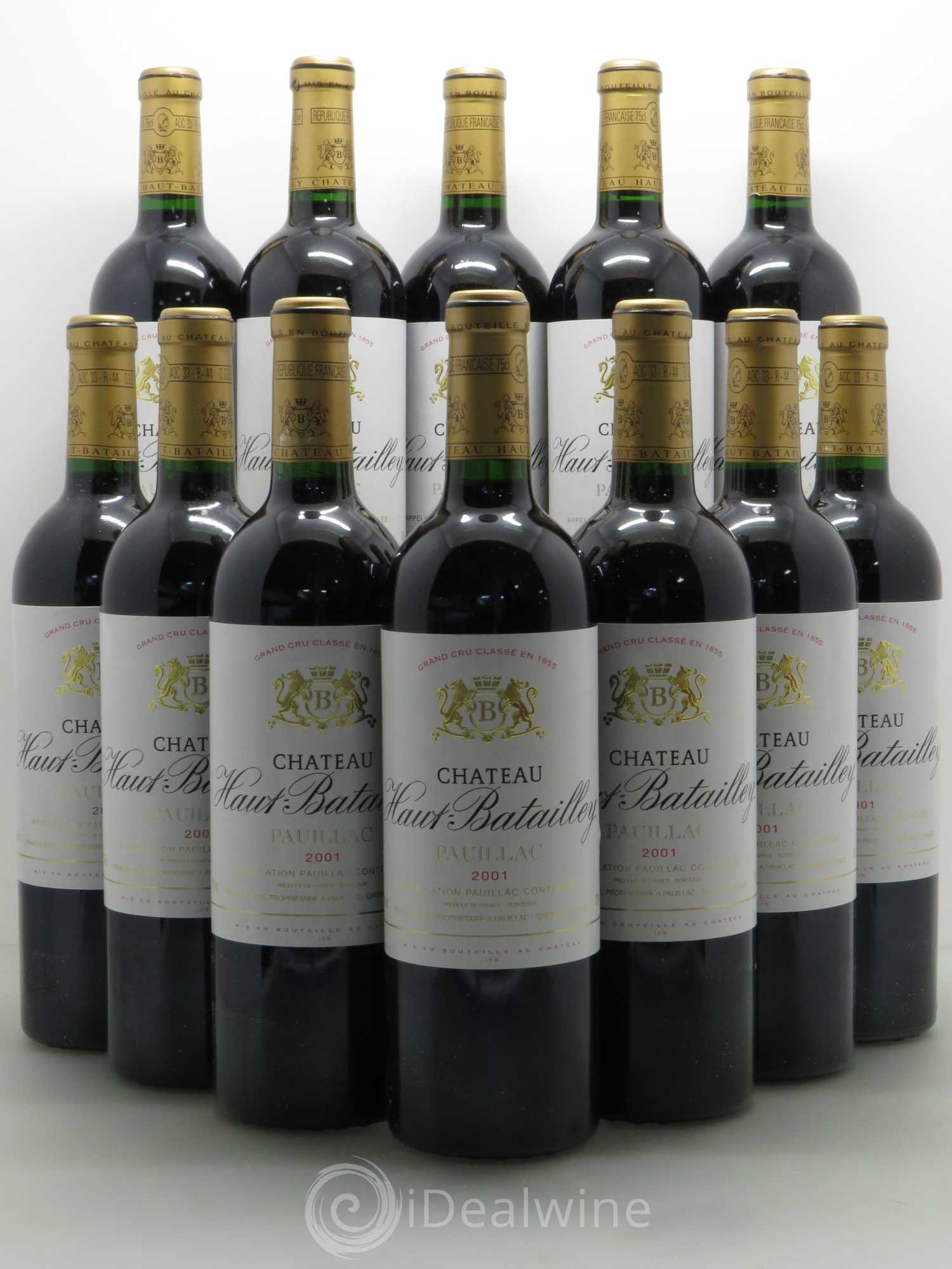 Château Haut Batailley 5ème Grand Cru Classé 2001 - Lot de 12 bouteilles - 0