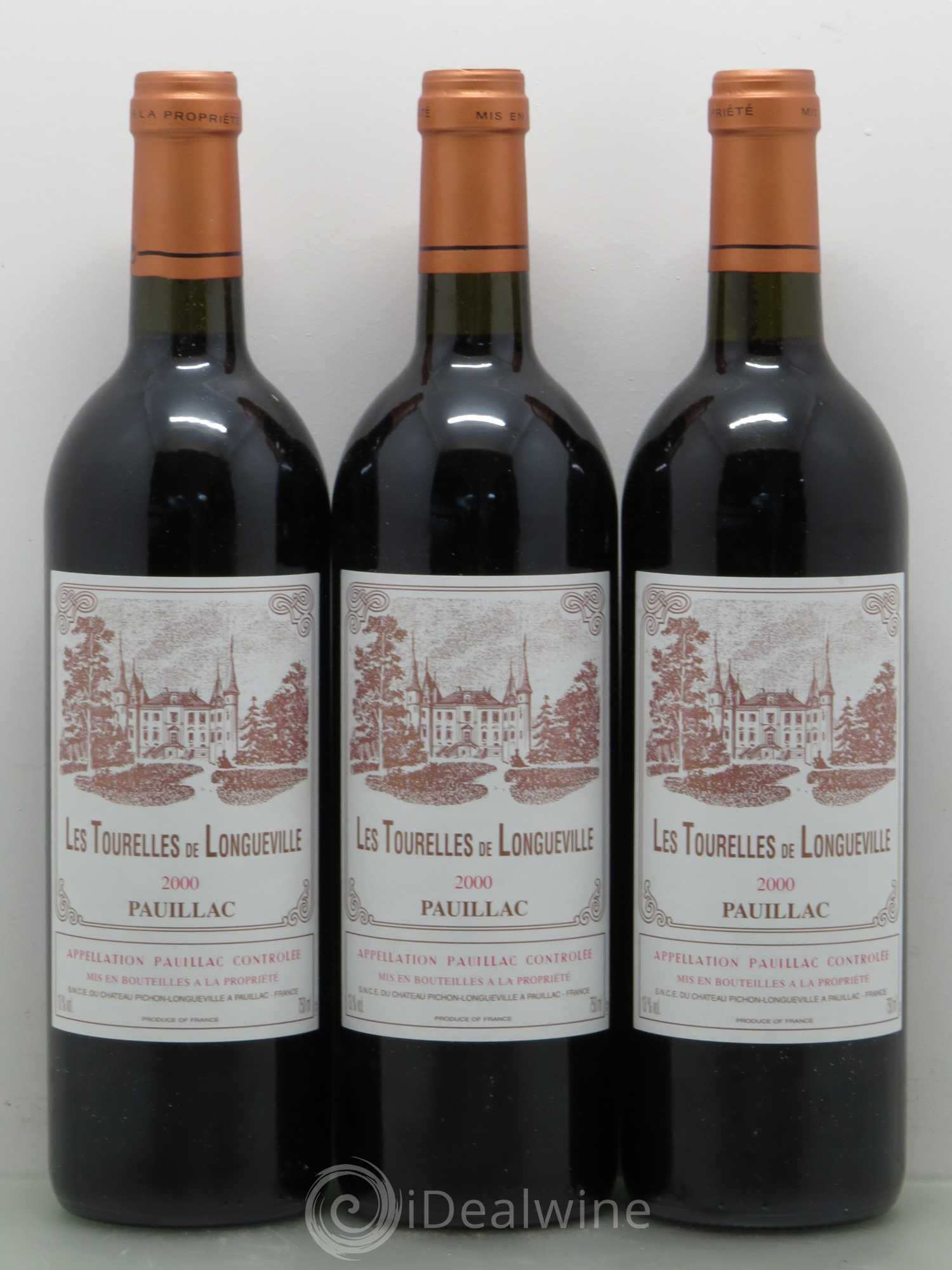 Les Tourelles de Longueville Second Vin 2000 - Lot de 12 bouteilles - 2