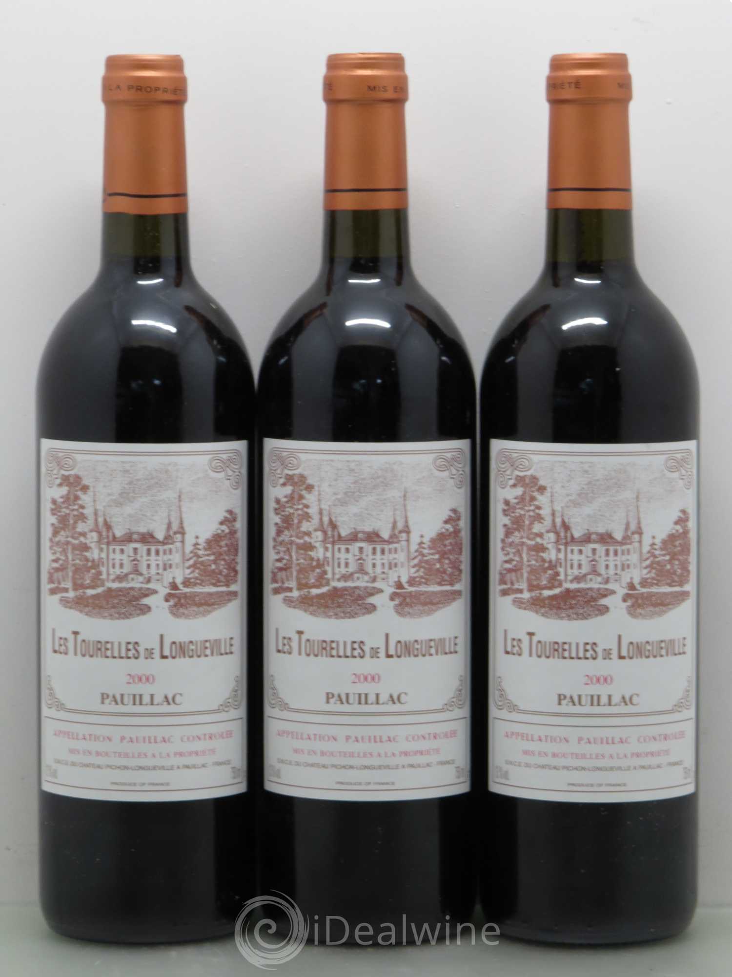Les Tourelles de Longueville Second Vin 2000 - Lot de 12 bouteilles - 4