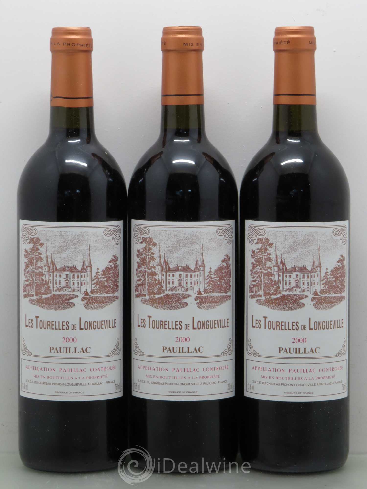Les Tourelles de Longueville Second Vin 2000 - Lot de 12 bouteilles - 1