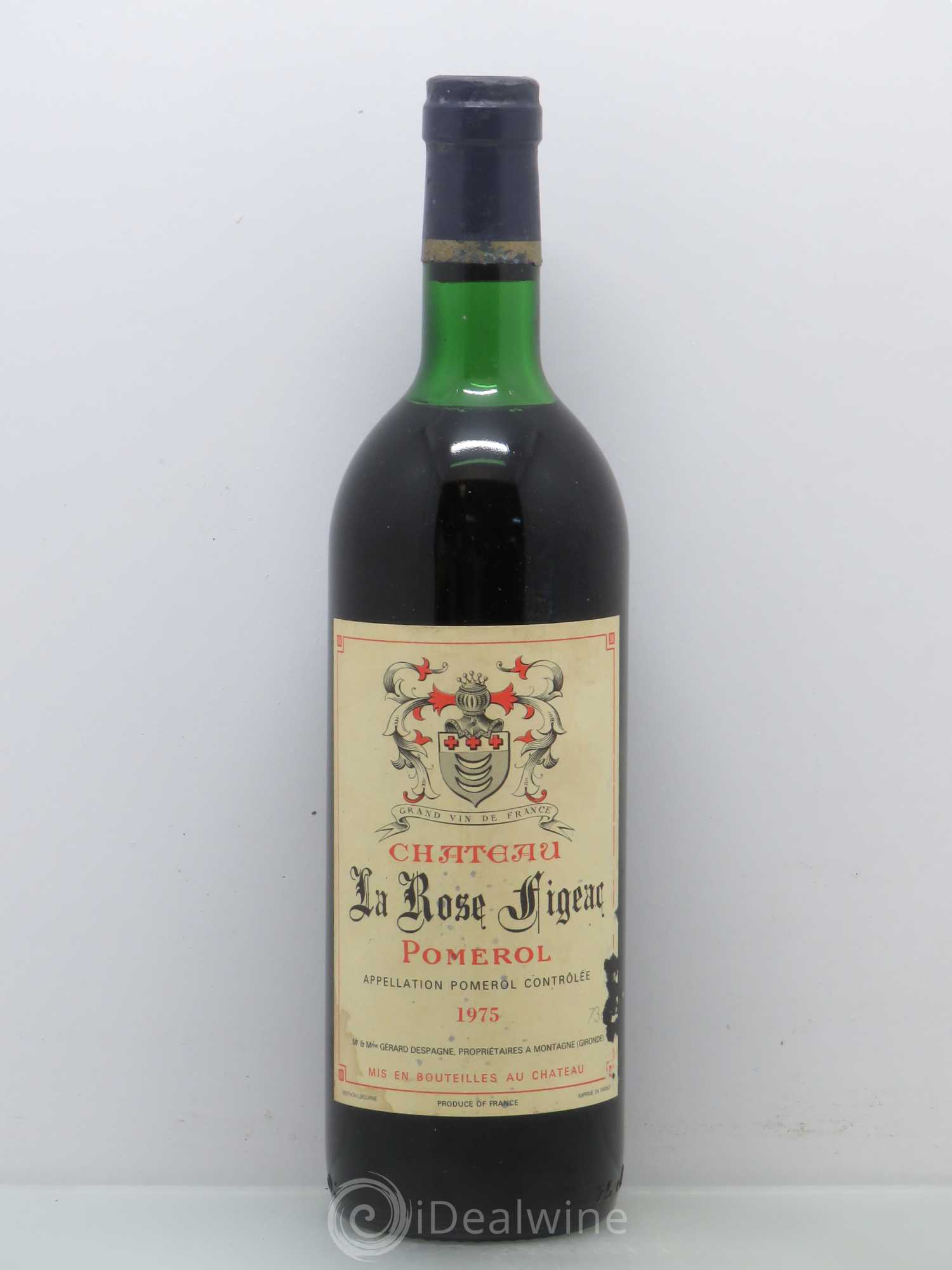 Château la Rose Figeac 1975 - Lot de 1 bouteille - 0