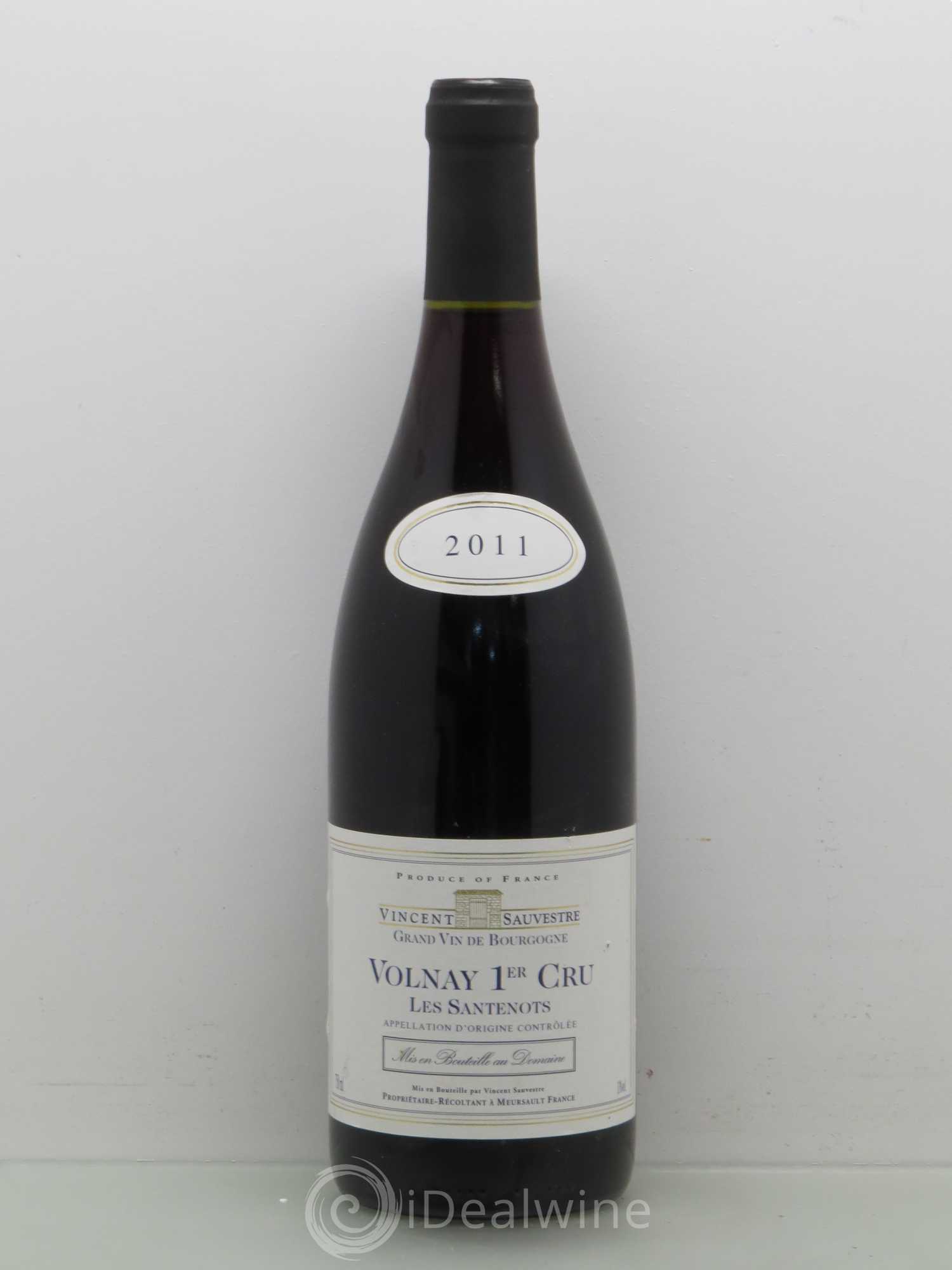 Volnay 1er Cru Les Santenots Domaine Vincent Sauvestre (sans prix de réserve) 2011 - Posten von 1 Flasche - 0