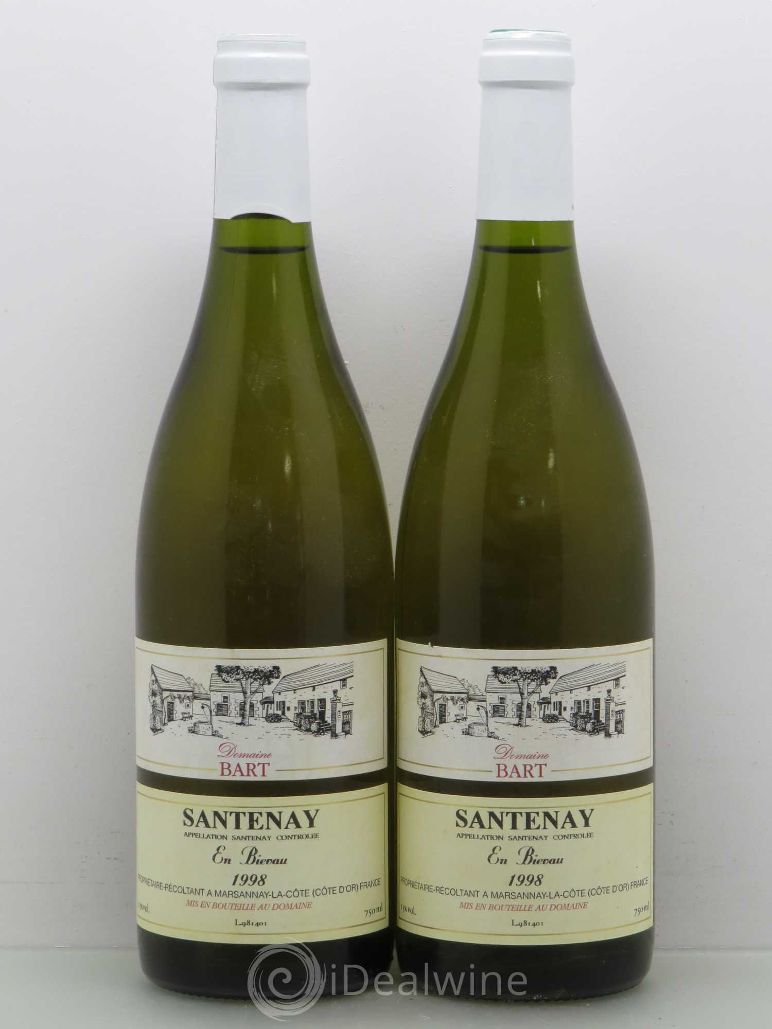 Santenay En Bievau Domaine Bart 1998 - Posten von 2 Flaschen - 0