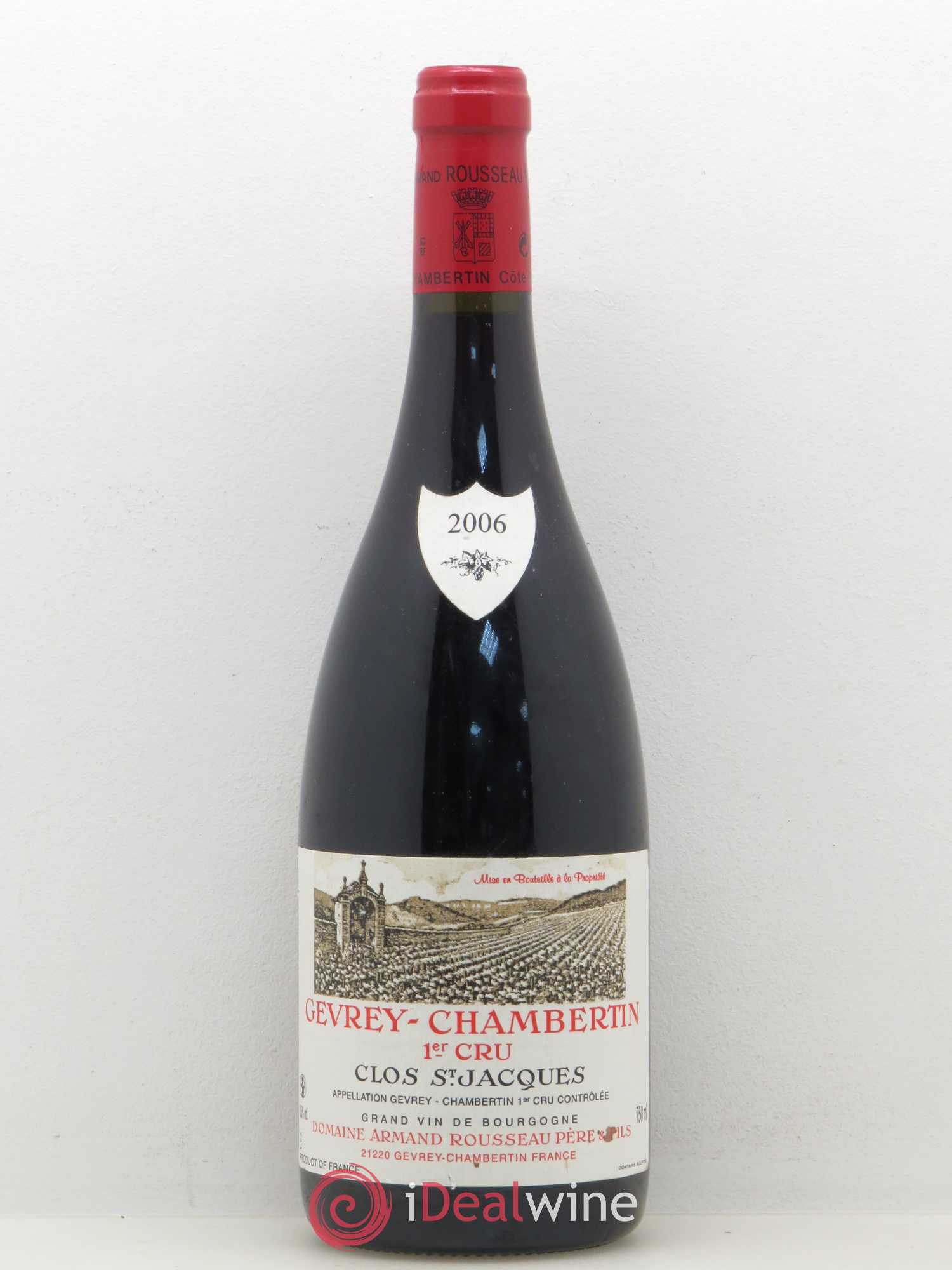 Gevrey-Chambertin 1er Cru Clos Saint-Jacques Armand Rousseau (Domaine) 2006 - Lot de 1 bouteille - 0