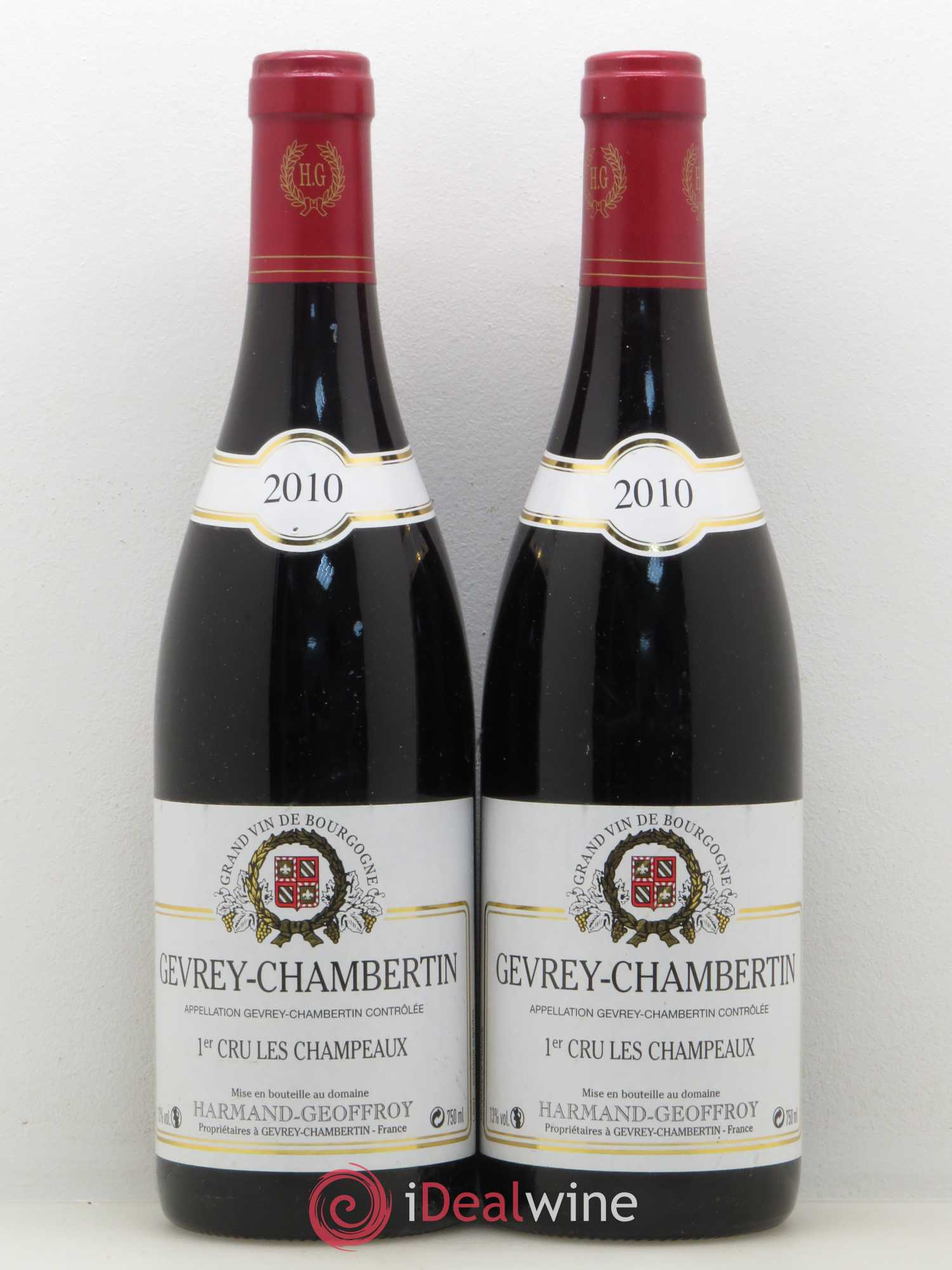 Gevrey-Chambertin 1er Cru Les Champeaux Domaine Harmand Geoffroy 2010 - Posten von 2 Flaschen - 0