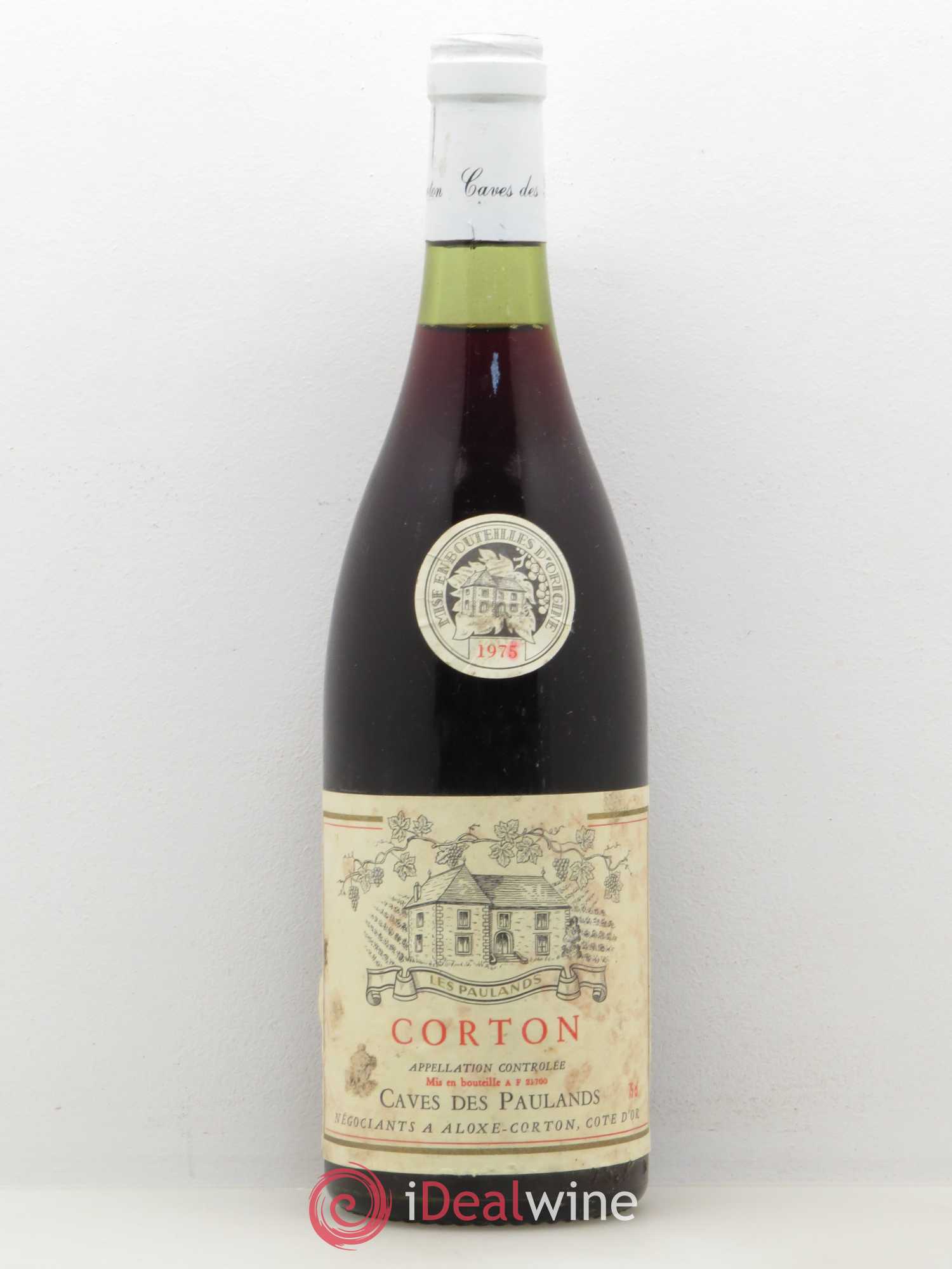Corton Grand Cru Cave des Paulands Christophe Fasquel 1975 - Posten von 1 Flasche - 0