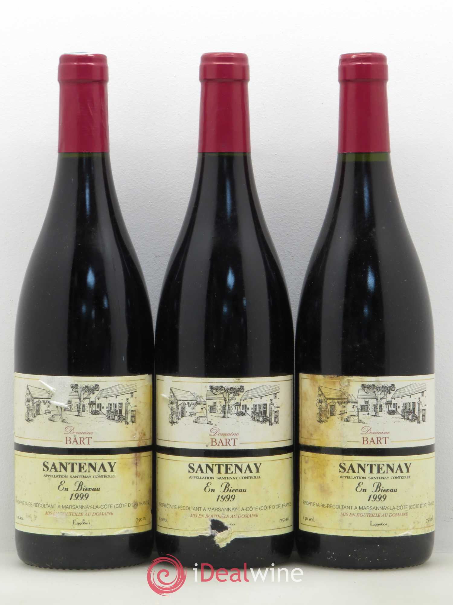 Santenay En Bienvau Domaine Bart 1999 - Posten von 3 Flaschen - 0