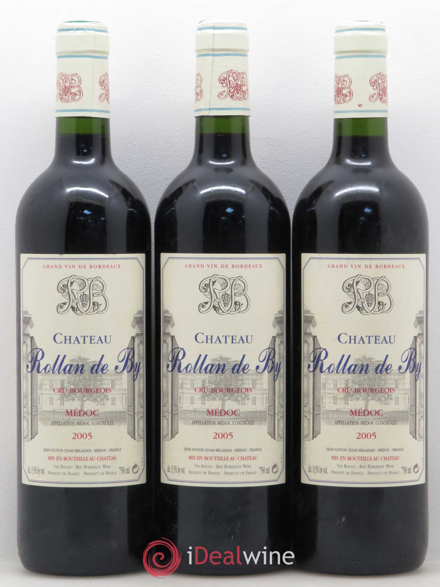 Château Rollan de By Cru Bourgeois 2005 - Lot de 3 bouteilles - 0