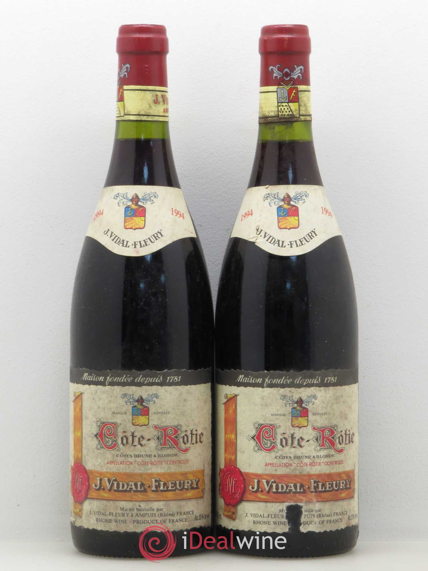 Côte-Rôtie Vidal Fleury 1994 - Lot de 2 bouteilles - 0