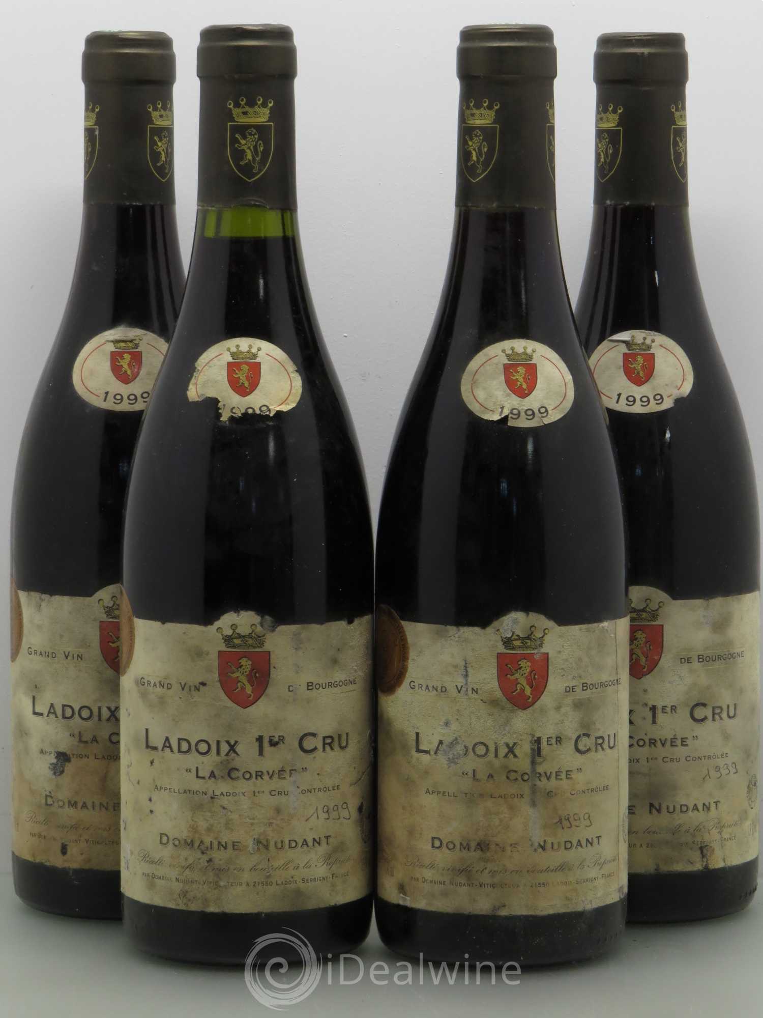 Ladoix 1er Cru La Corvee Domaine Nudant 1999 - Posten von 4 Flaschen - 0