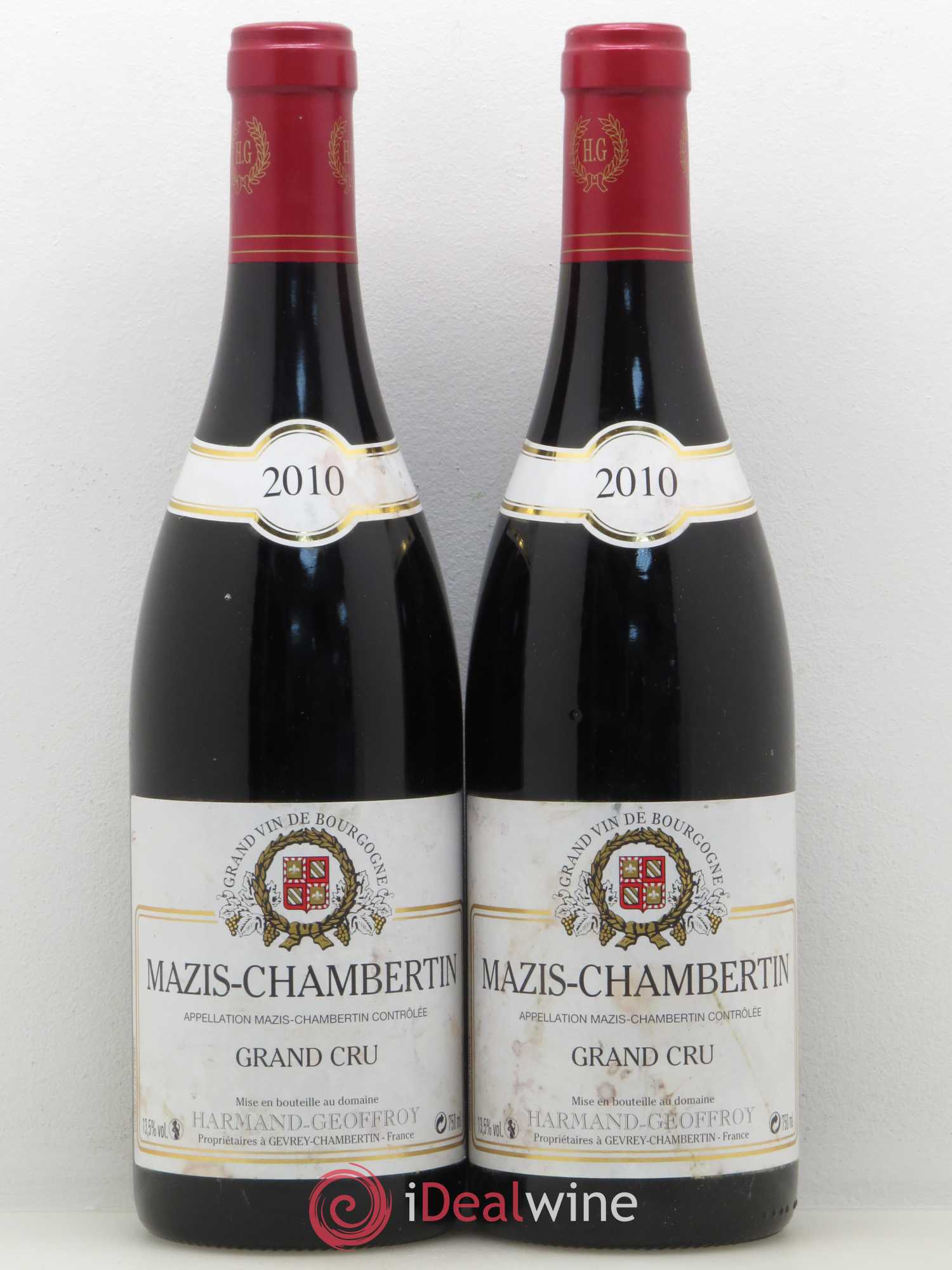 Mazis-Chambertin Grand Cru Harmand-Geoffroy (Domaine) 2010 - Lot de 2 bouteilles - 0