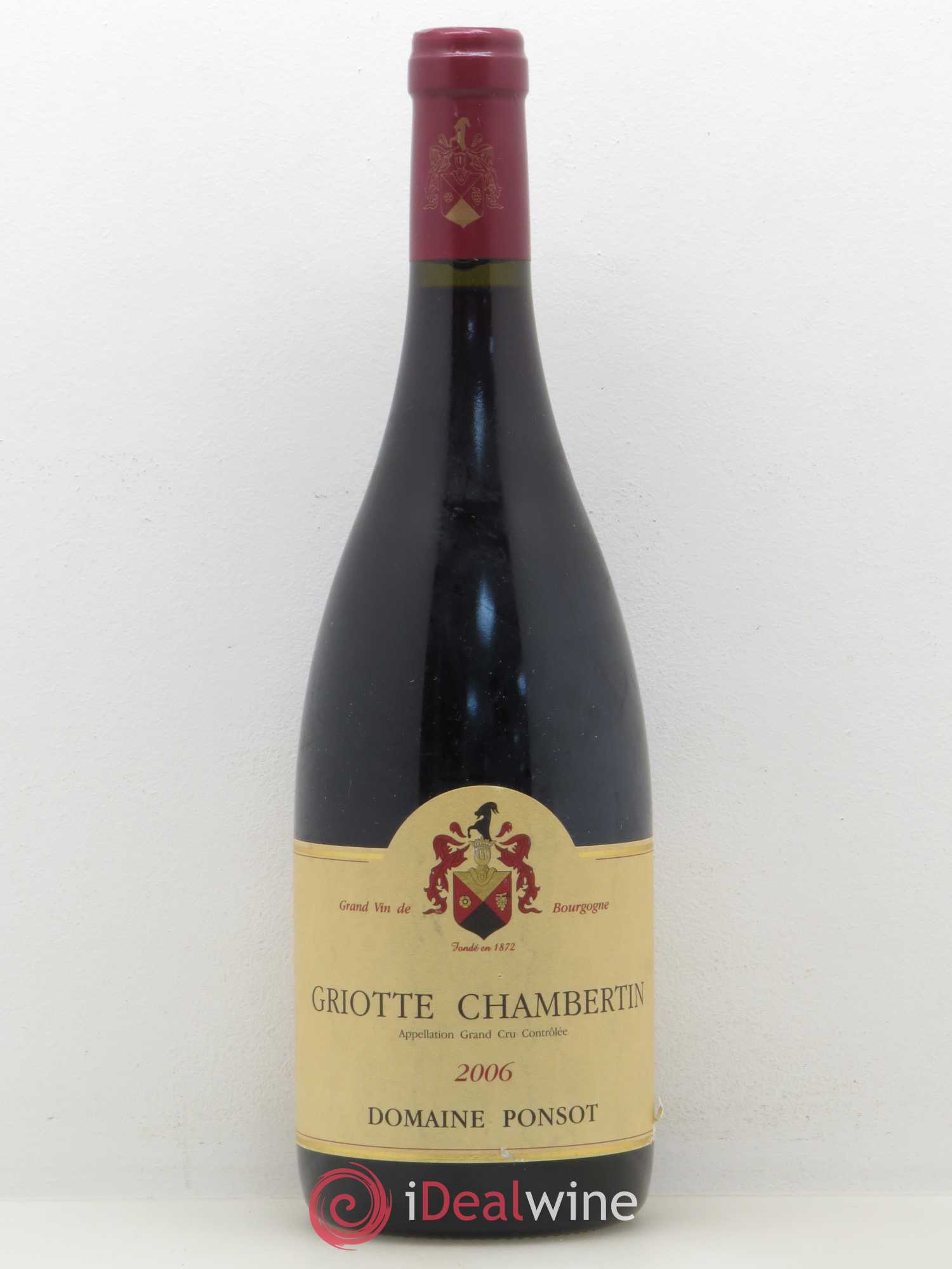 Griotte-Chambertin Grand Cru Ponsot (Domaine) 2006 - Lot de 1 bouteille - 0