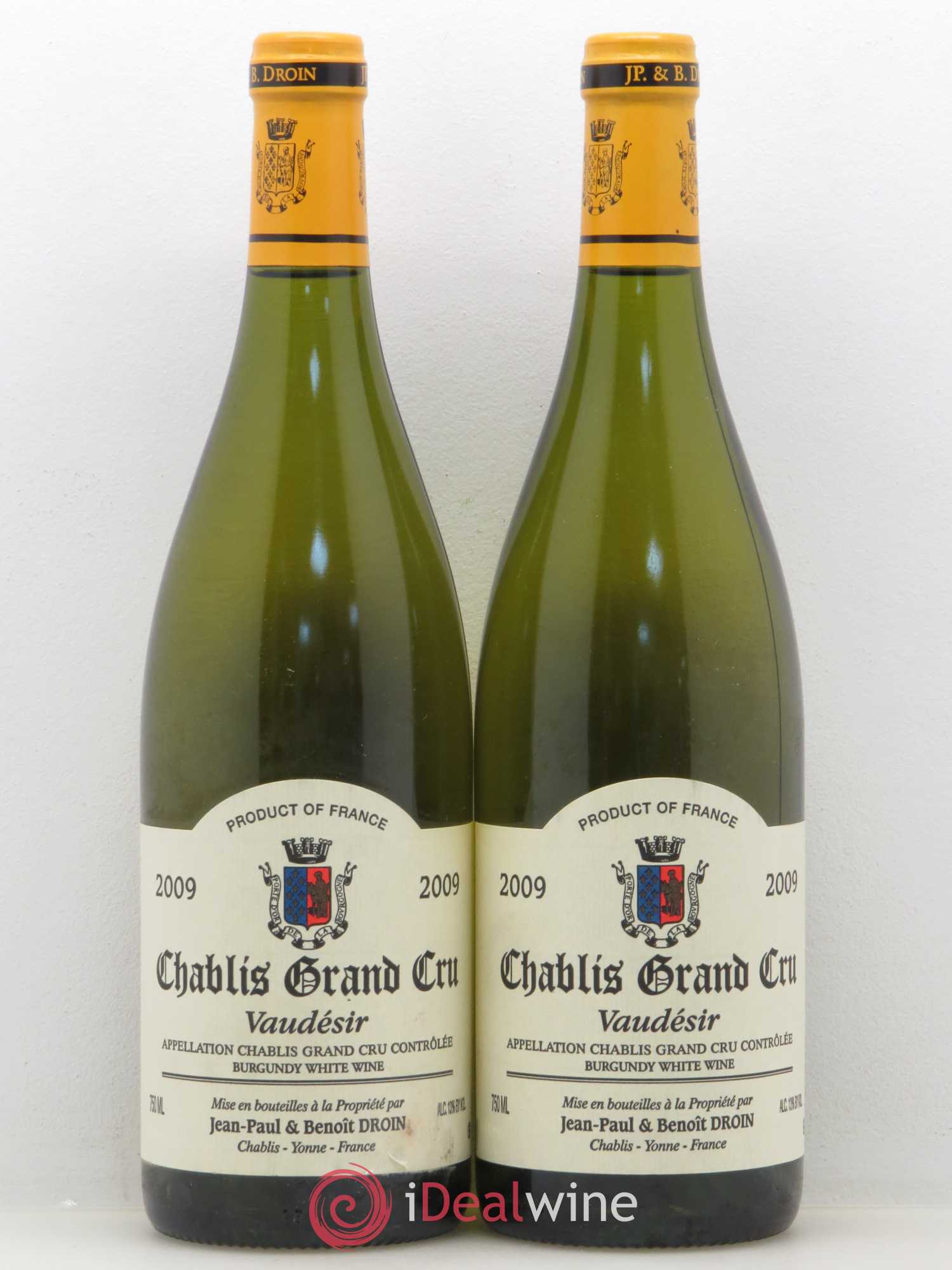 Chablis Grand Cru Vaudésir Jean-Paul & Benoît Droin (Domaine) 2009 - Lot de 2 bouteilles - 0
