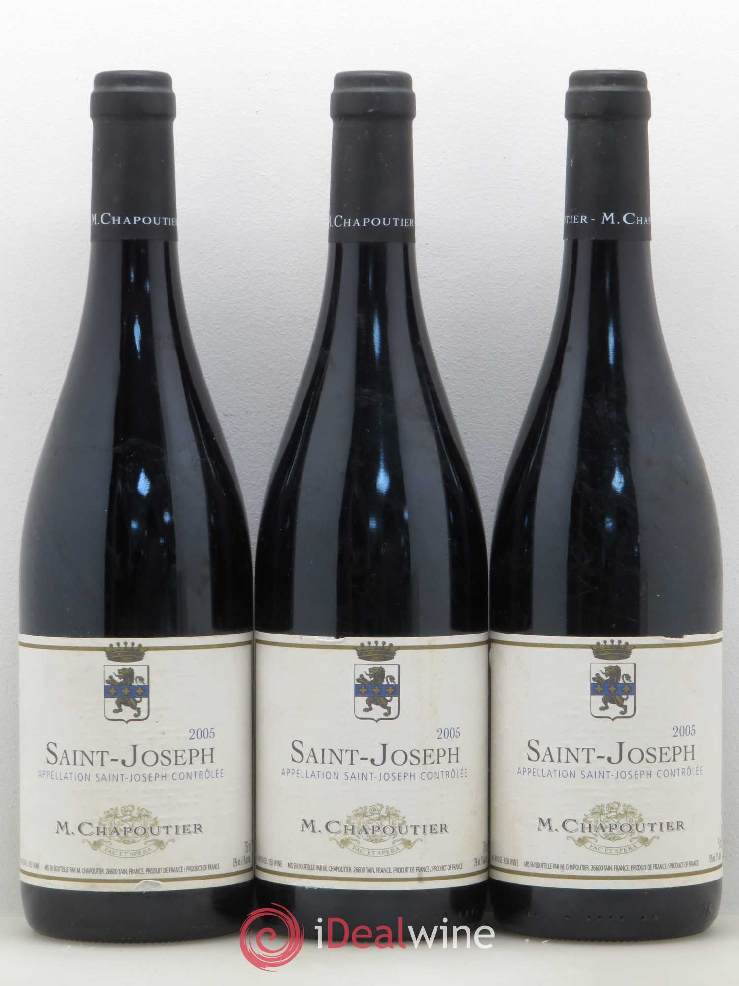 Saint-Joseph Chapoutier 2005 - Lot de 3 bouteilles - 0