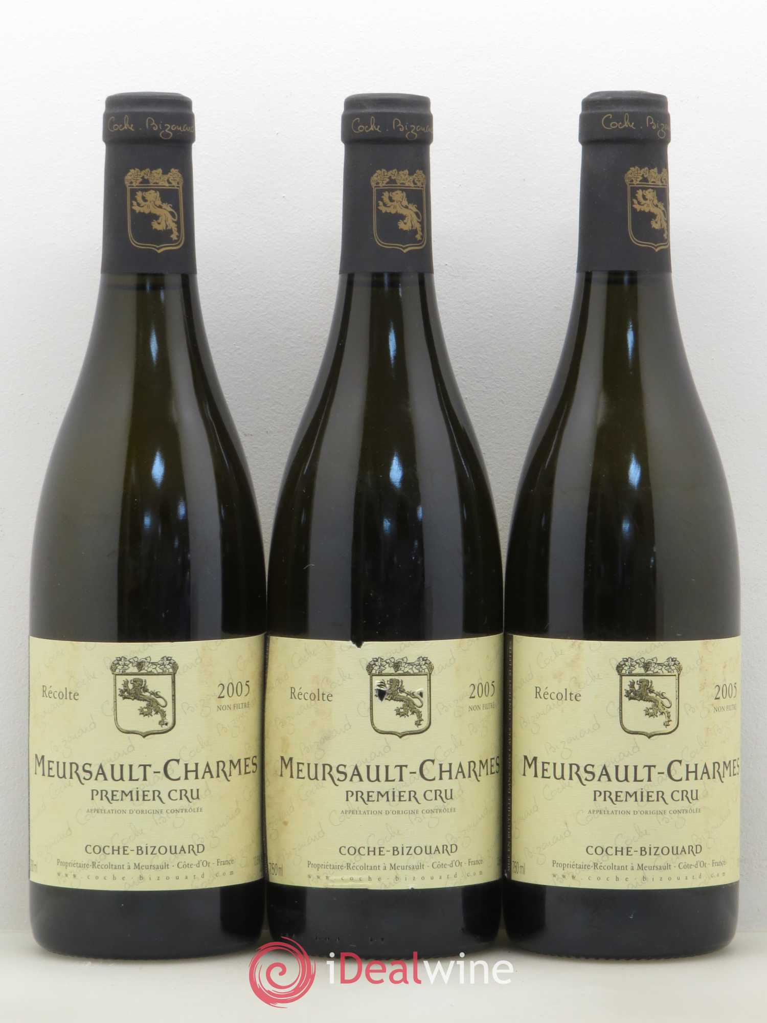 Meursault 1er Cru Les Charmes Coche Bizouard 2005 - Posten von 3 Flaschen - 0