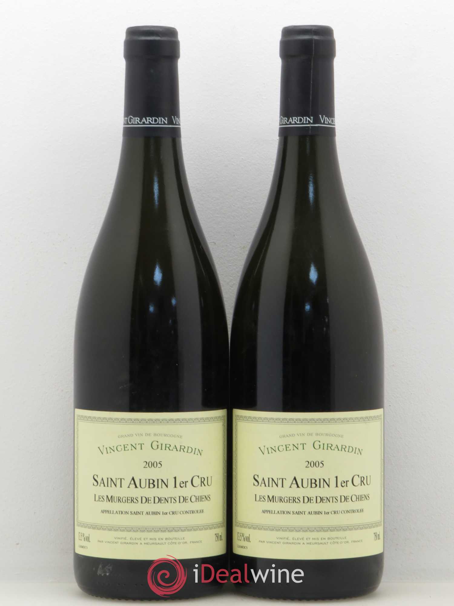 Saint-Aubin 1er Cru Les Murgers des Dents de Chiens Domaine Vincent Girardin 2005 - Posten von 2 Flaschen - 0