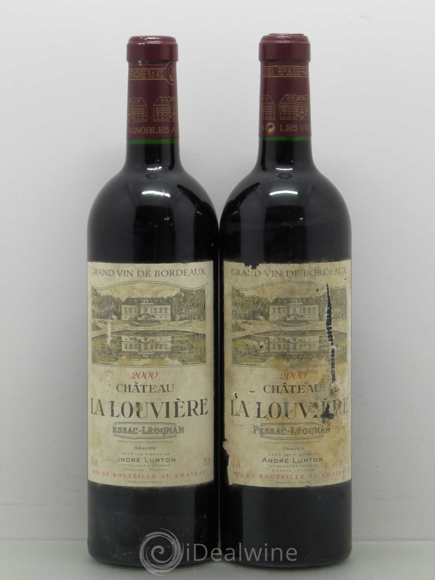 Château la Louvière 2000 - Lot de 2 bouteilles - 0
