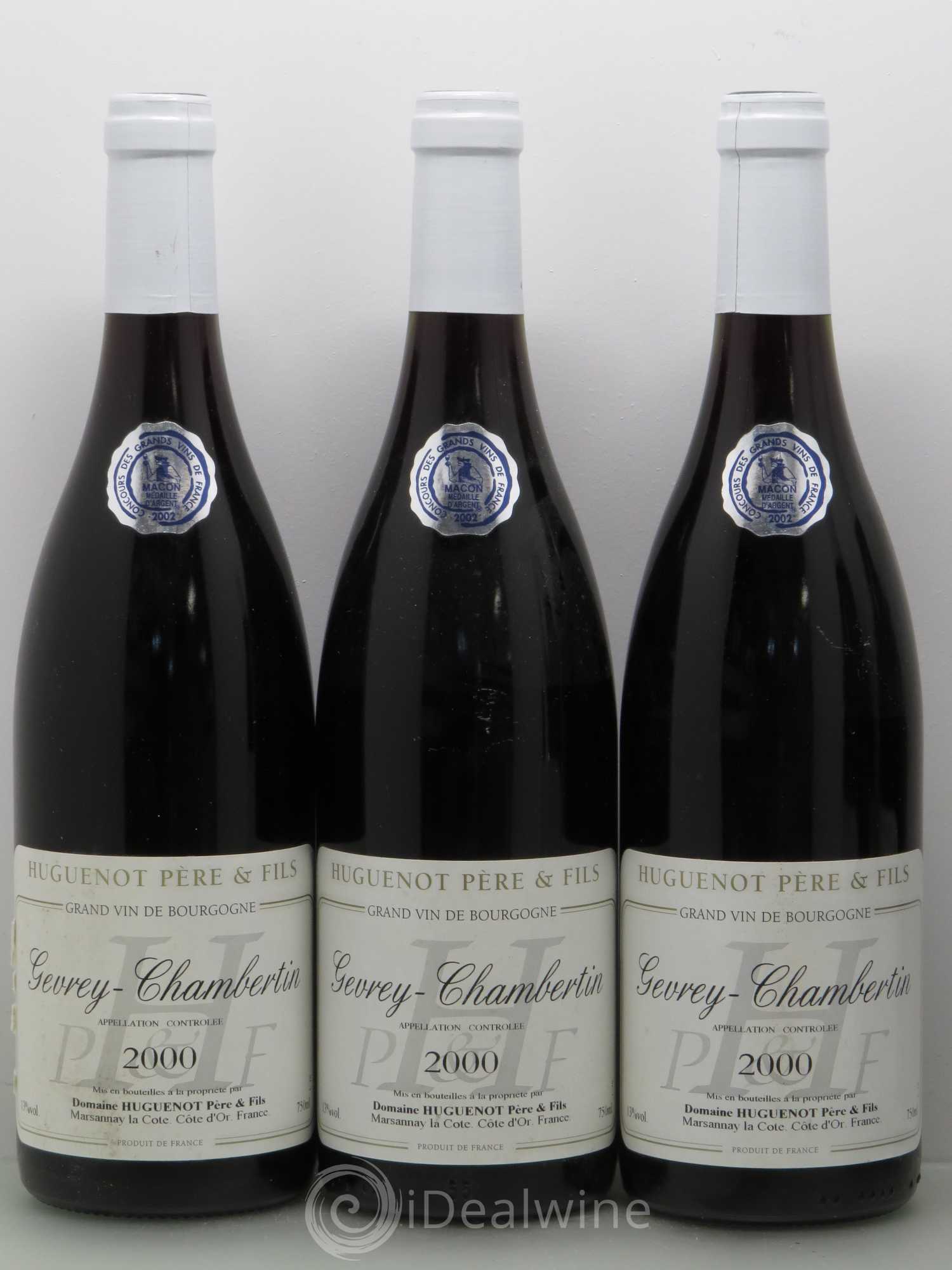 Gevrey-Chambertin Domaine Huguenot Pere Et Fils 2000 - Posten von 5 Flaschen - 1