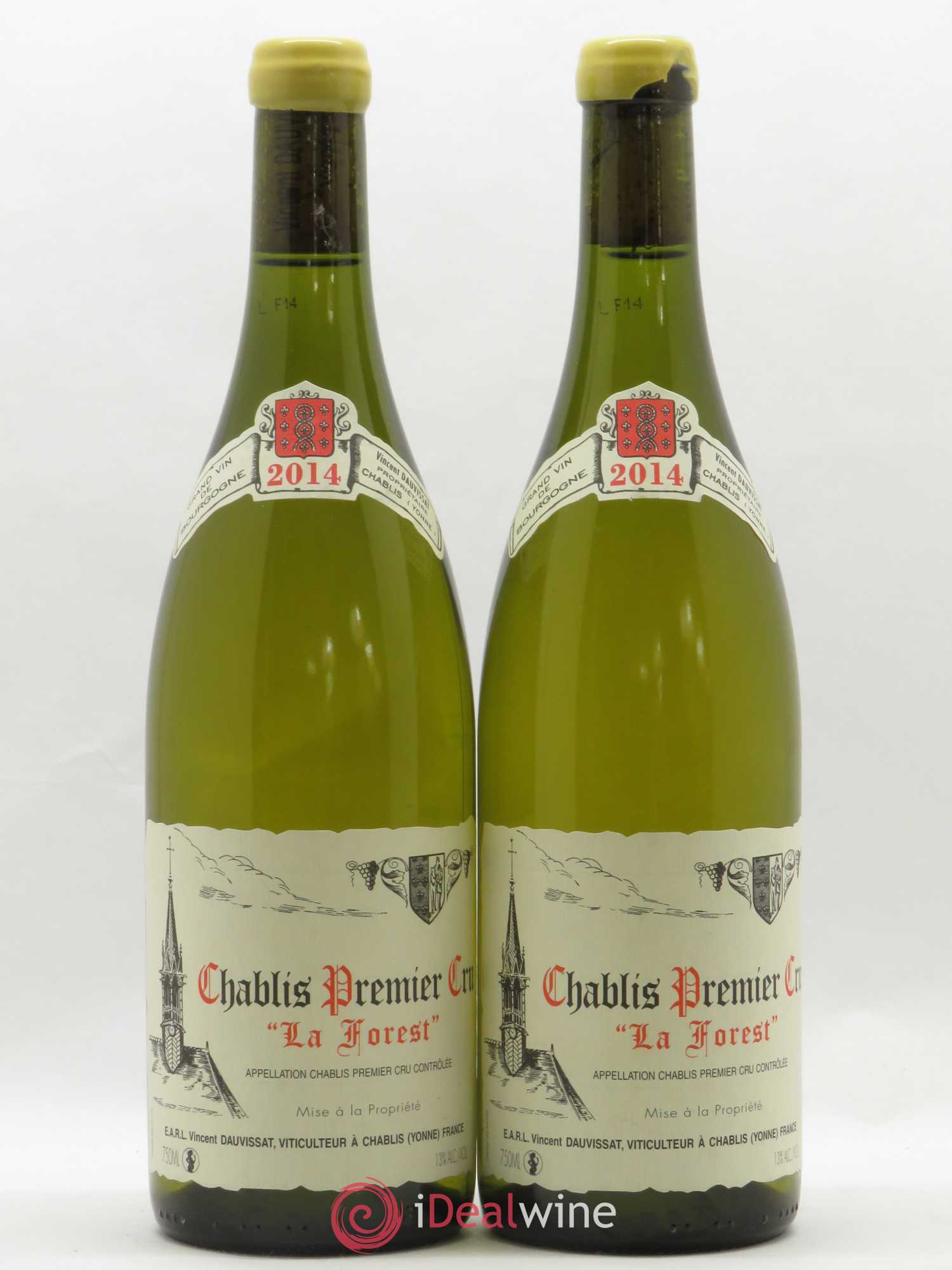 Chablis 1er Cru La Forest Vincent Dauvissat (Domaine) 2014 - Lot de 2 bouteilles - 0