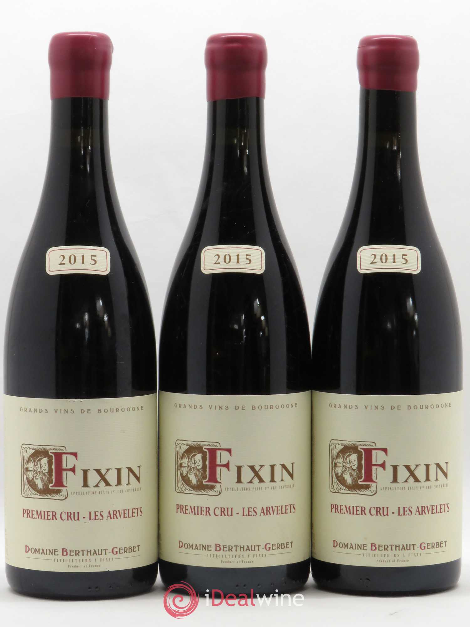 Fixin 1er Cru Les Arvelets Domaine Berthaut Gerbet 2015 - Posten von 3 Flaschen - 0