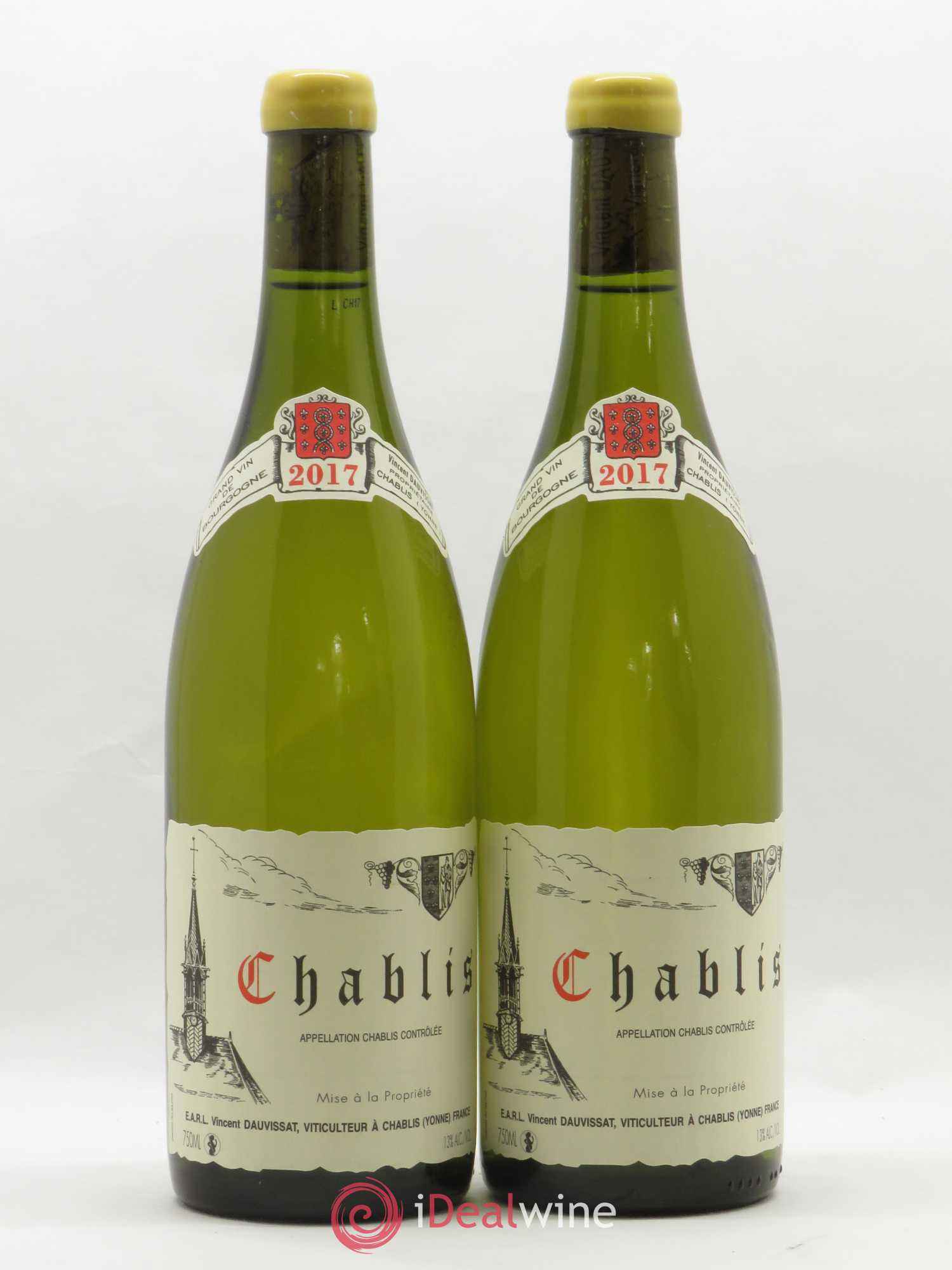 Chablis Vincent Dauvissat (Domaine) 2017 - Lot de 2 bouteilles - 0