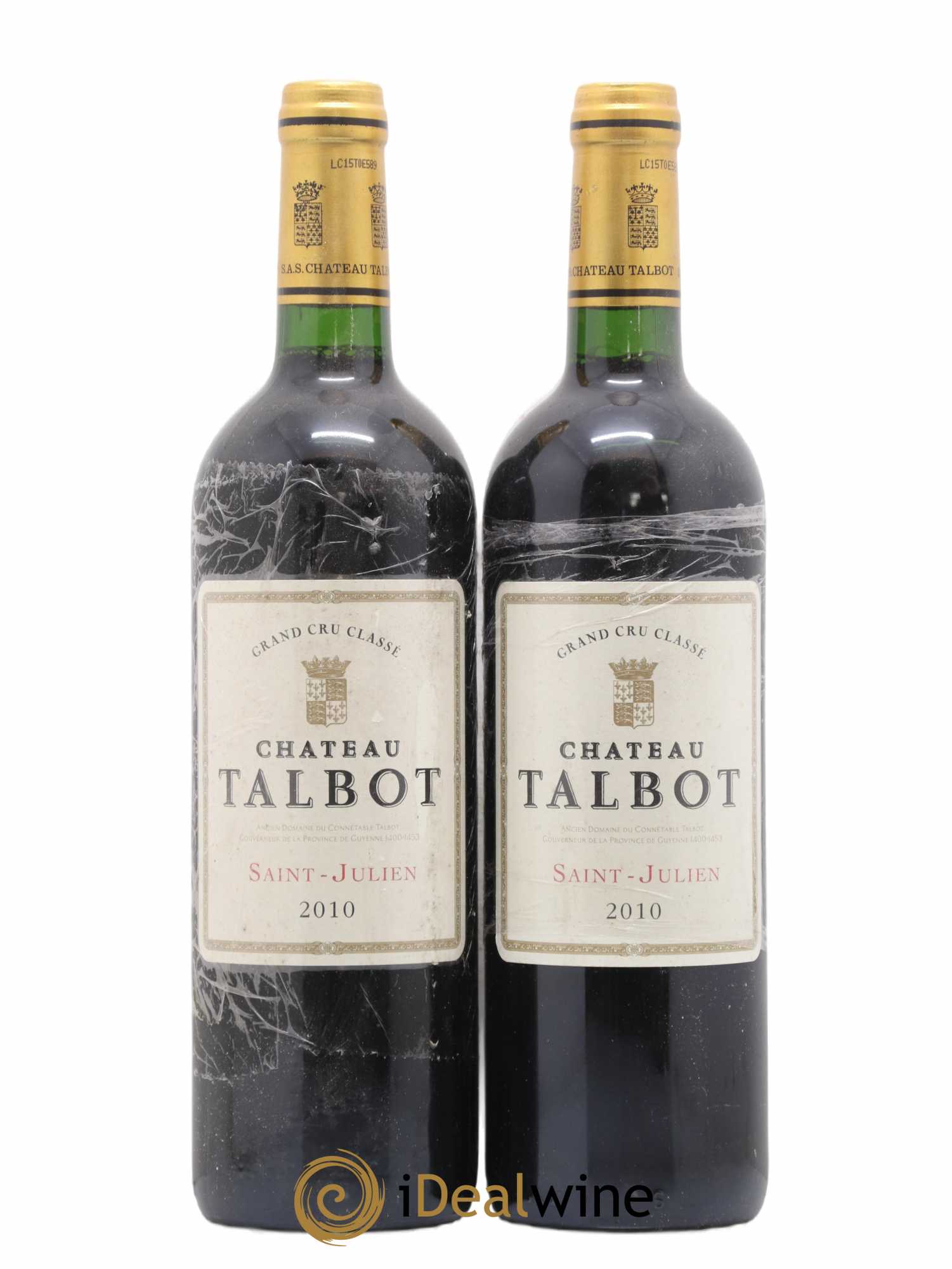 Château Talbot 4ème Grand Cru Classé 2010 - Lot de 2 bouteilles - 0