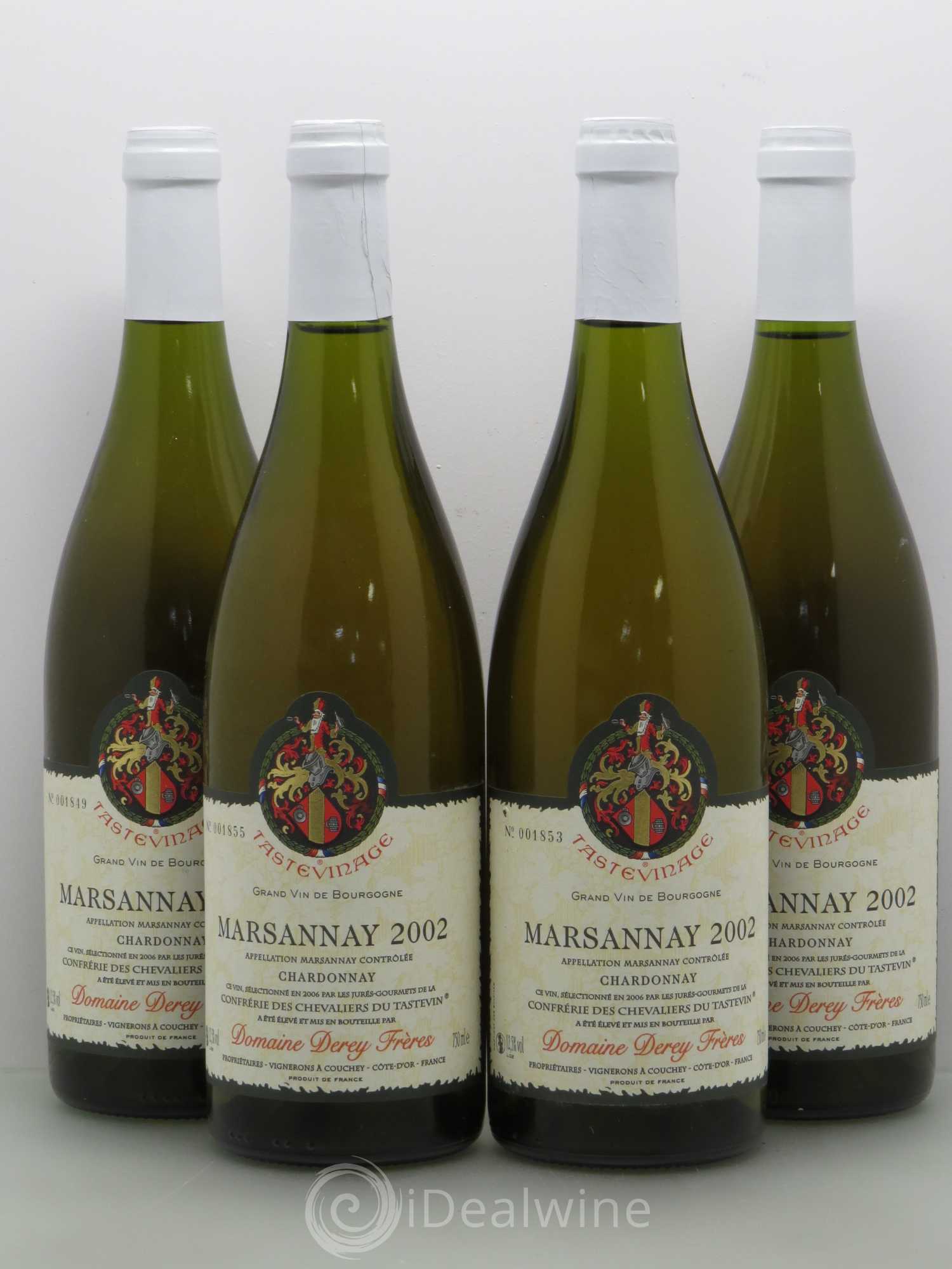 Marsannay Tastevine Domaine Derey Freres 2002 - Posten von 4 Flaschen - 0
