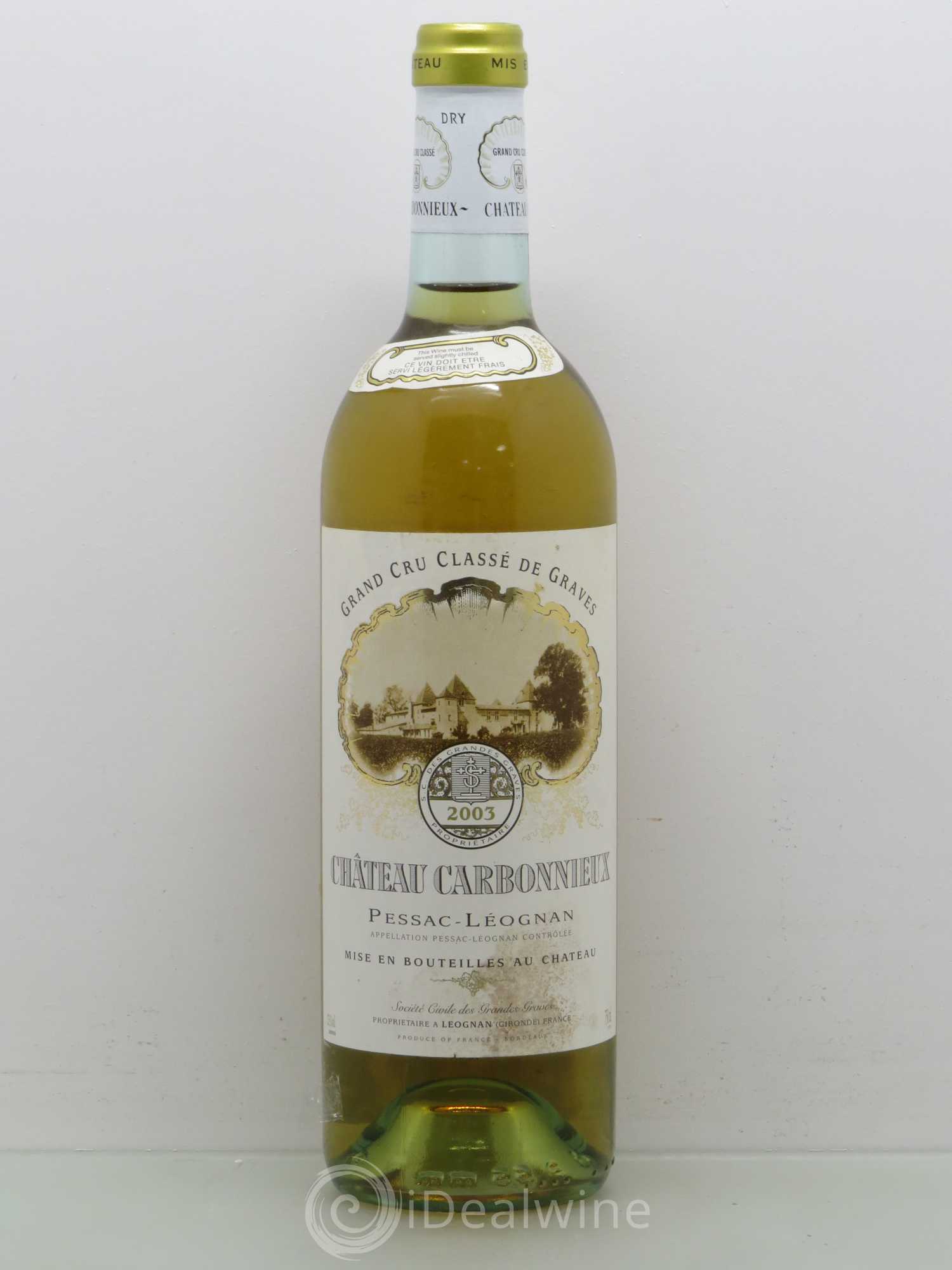 Château Carbonnieux Cru Classé de Graves 2003 - Lot de 1 bouteille - 0