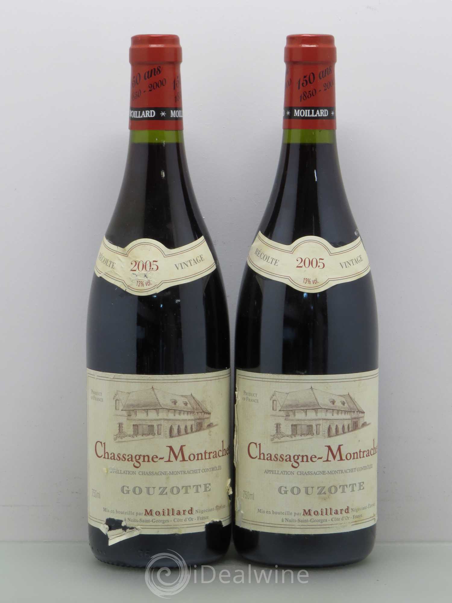 Chassagne-Montrachet Domaine Gouzotte Moillard 2005 - Posten von 2 Flaschen - 0