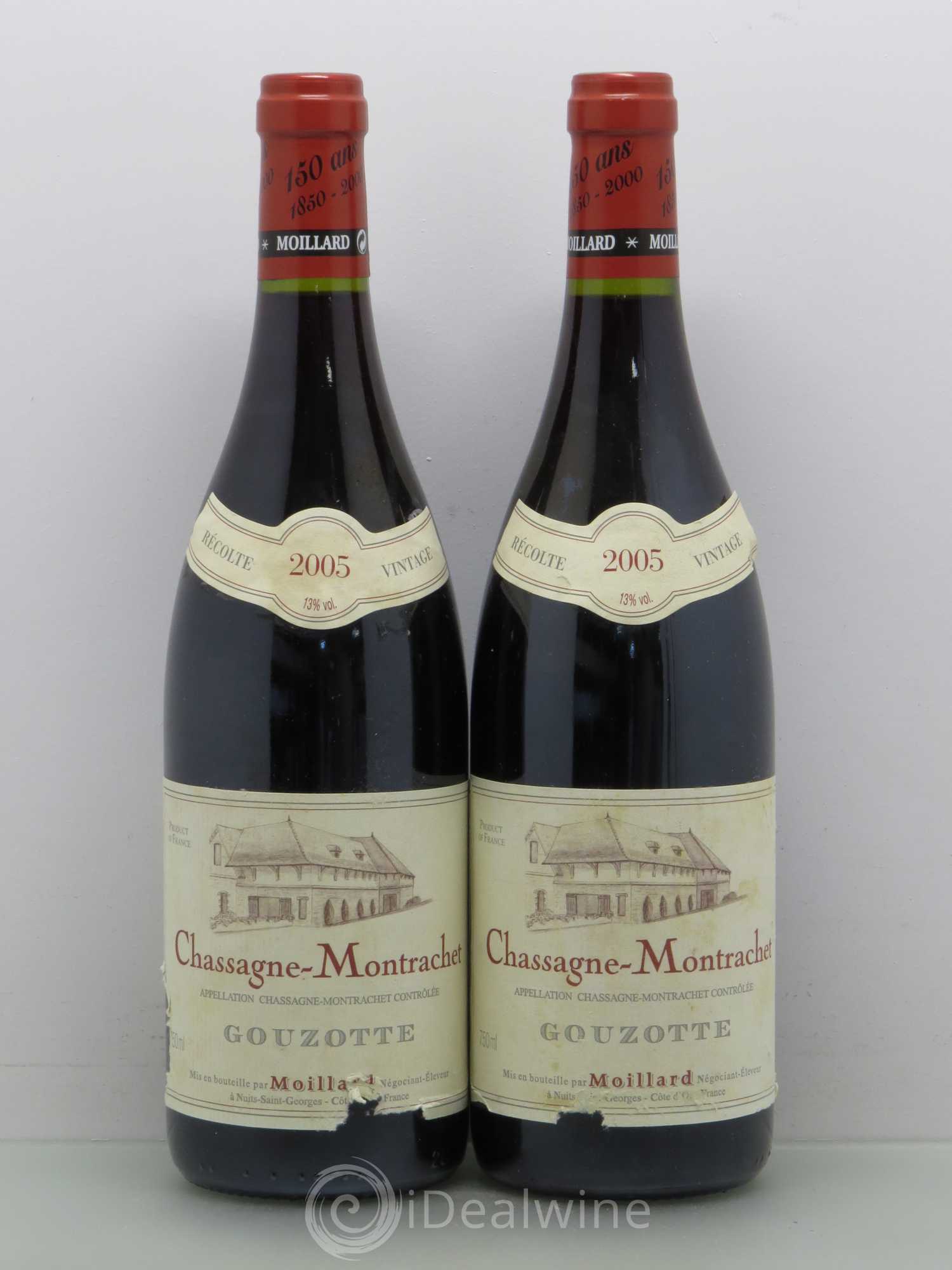 Chassagne-Montrachet Domaine Gouzotte Moillard 2005 - Posten von 2 Flaschen - 0