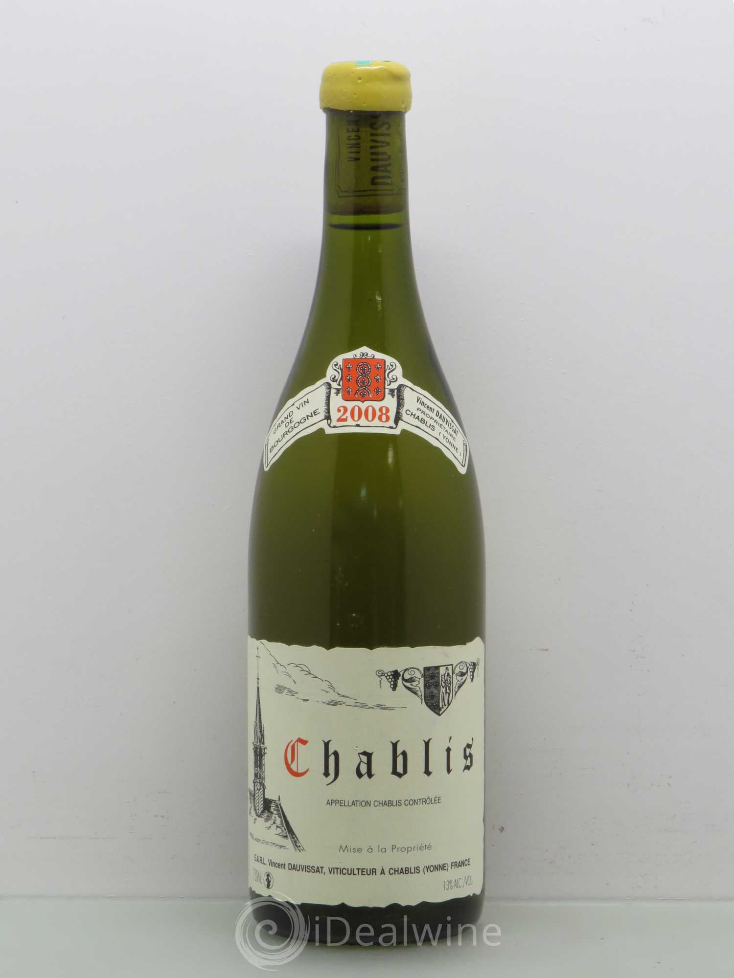 Chablis Vincent Dauvissat (Domaine) 2008 - Lot de 1 bouteille - 0
