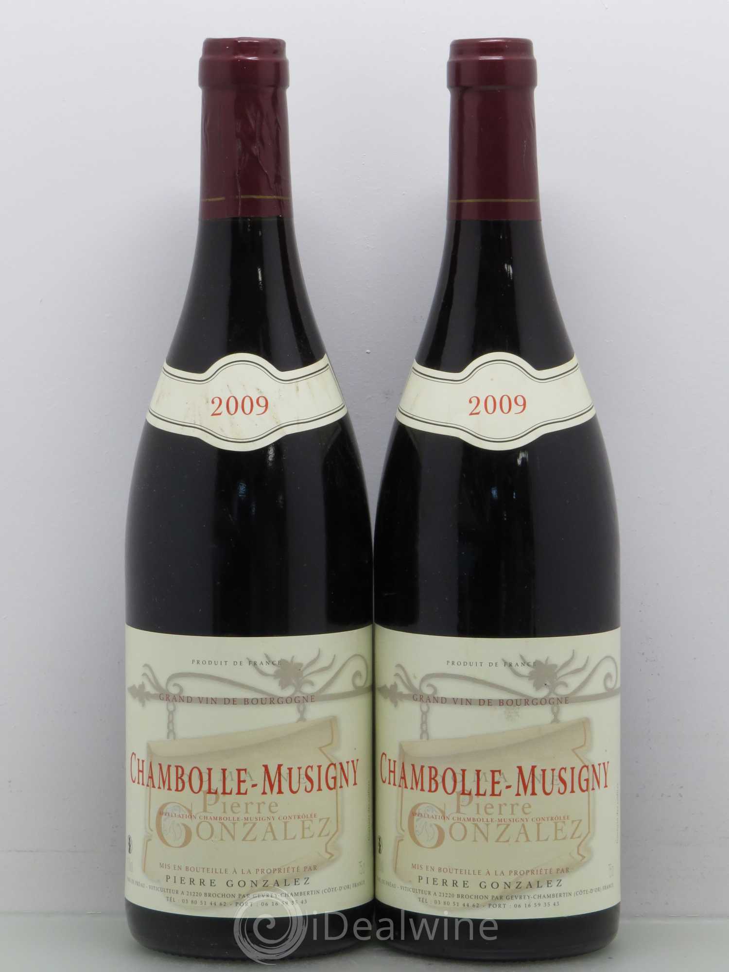 Chambolle-Musigny Earl De Preau Pierre Gonzales 2009 - Lot de 5 bouteilles - 2